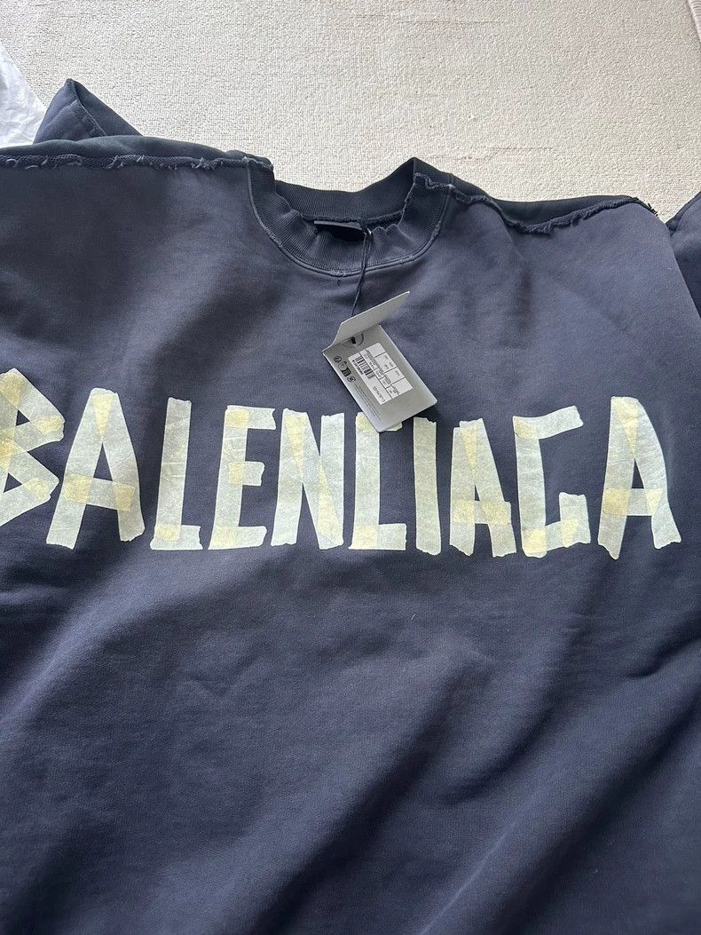 Balenciaga Balenciaga Tape 3 B 2-in-1 Patchwork Wash Break Long Sleev Size US XS / EU 42 / 0 - 3 Thumbnail