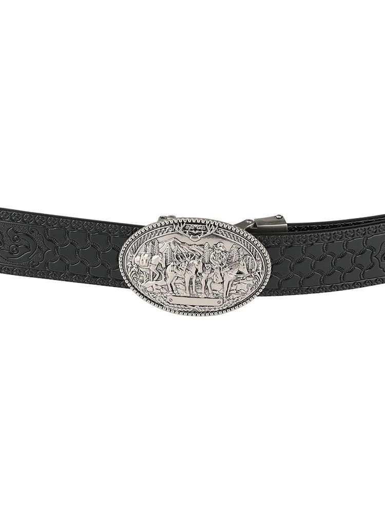 Designer Crazy Vintage Belt Riveted Belts Menswear Accessories Size ONE SIZE - 1 Thumbnail