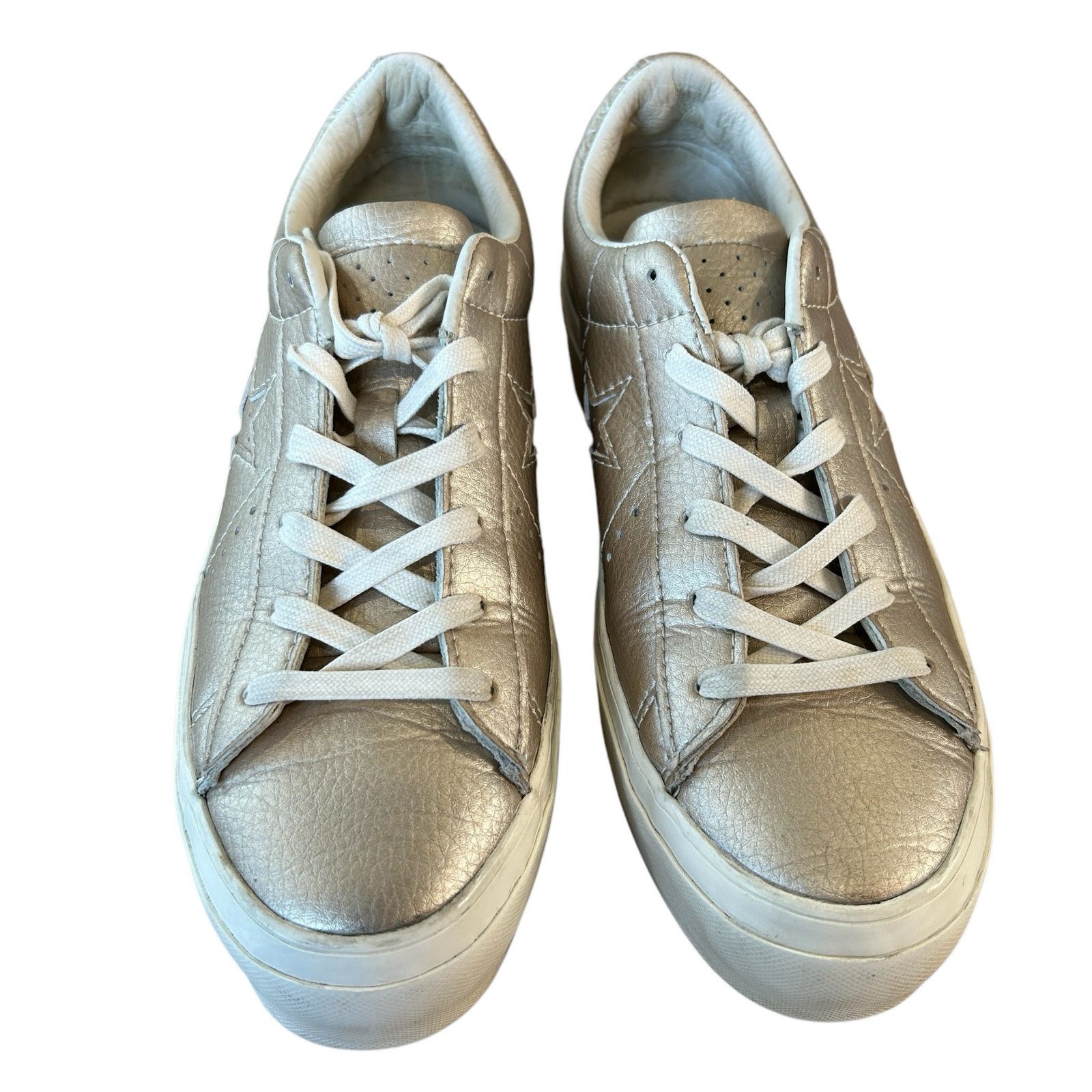 Converse Converse One Star Platform OX 6.5 Gold Leather Streetwear Size US 6.5 / IT 36.5 - 3 Thumbnail