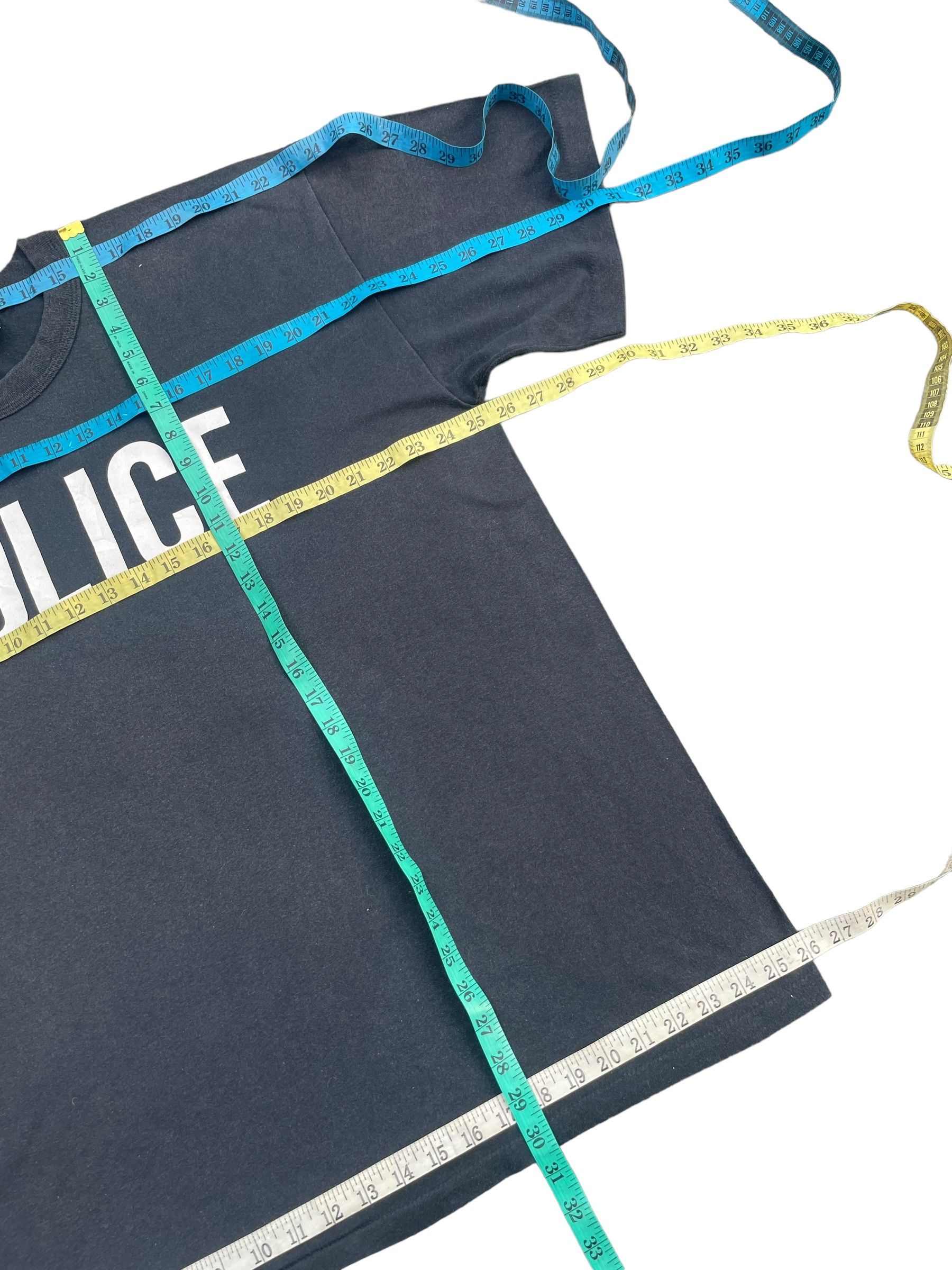 Vintage Vintage Police Spellout Tshirt Size US XXL / EU 58 / 5 - 7 Thumbnail