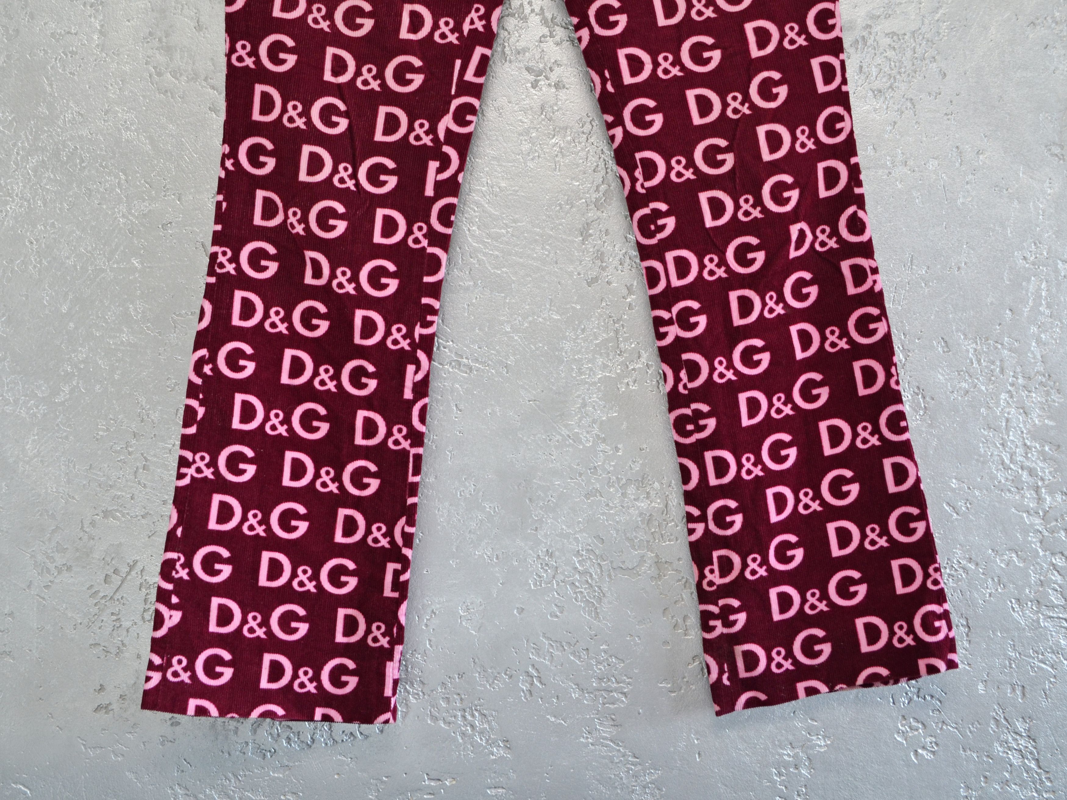 Dolce & Gabbana Dolce & Gabbana Women’s Monogram Velvet Pants Purple Size 26" / US 2 / IT 38 - 5 Thumbnail