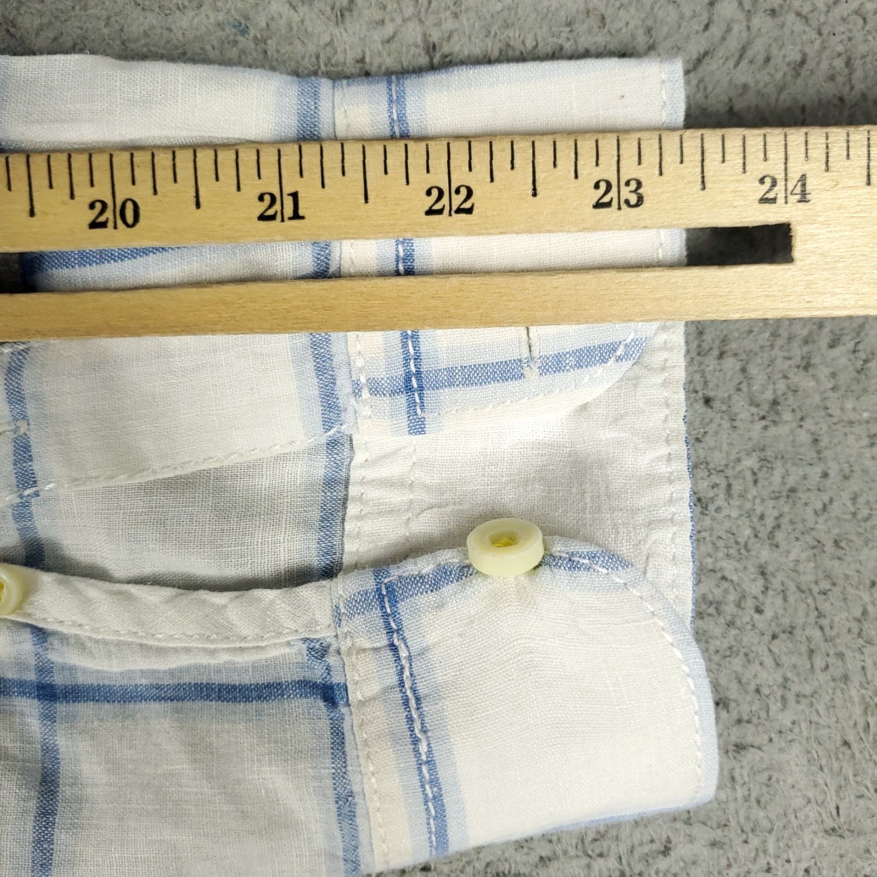 Tommy Bahama VINTAGE Tommy Bahama Shirt Men M Blue Linen Plaid Button-Up Long Sleeve Casual Beach Resort 90s Mens Size US M / EU 48-50 / 2 - 7 Thumbnail
