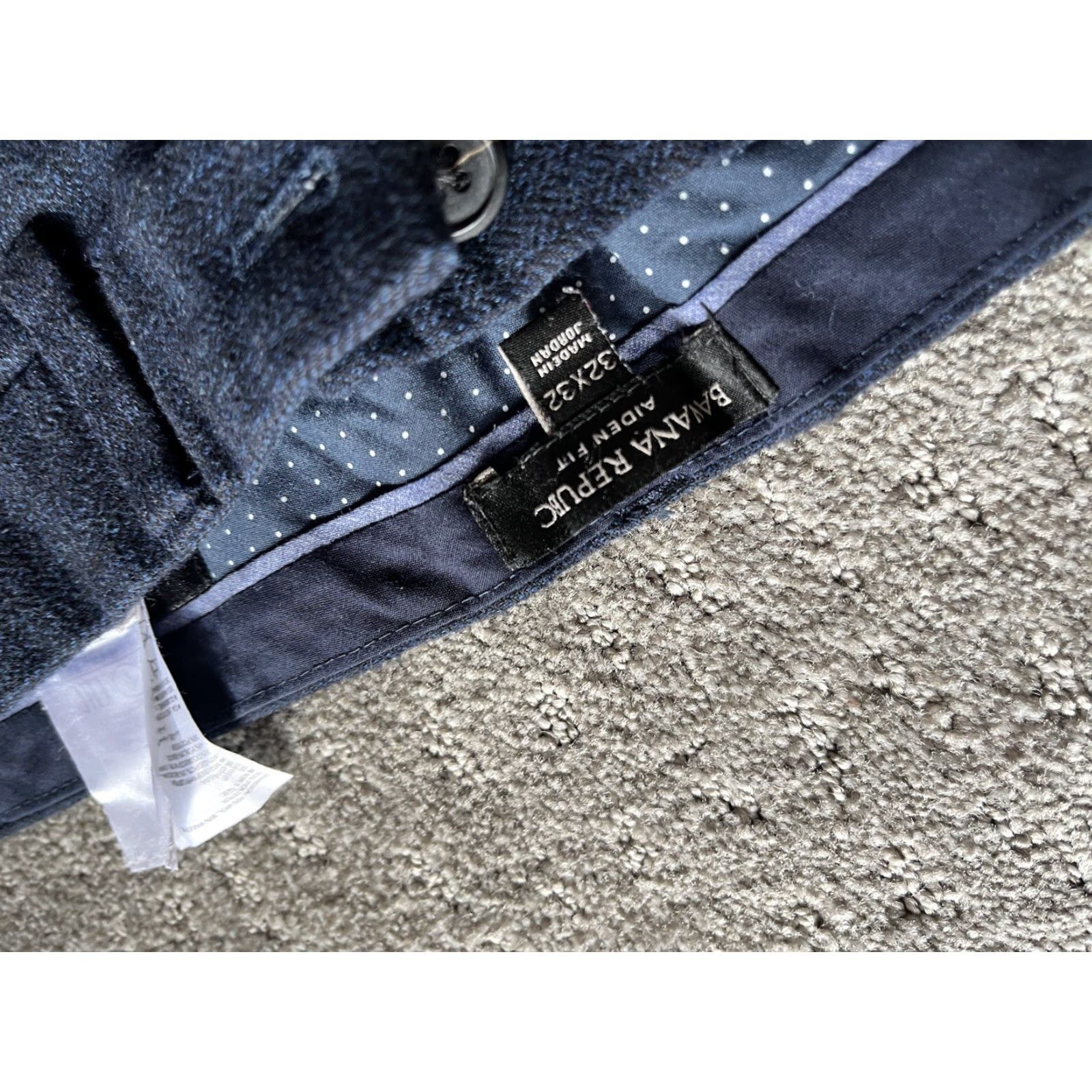 Banana Republic VINTAGE Banana Republic Aiden Pant Navy Blue Wool Blend Men's 32x32 Slim fit Size US 32 / EU 48 - 5 Thumbnail