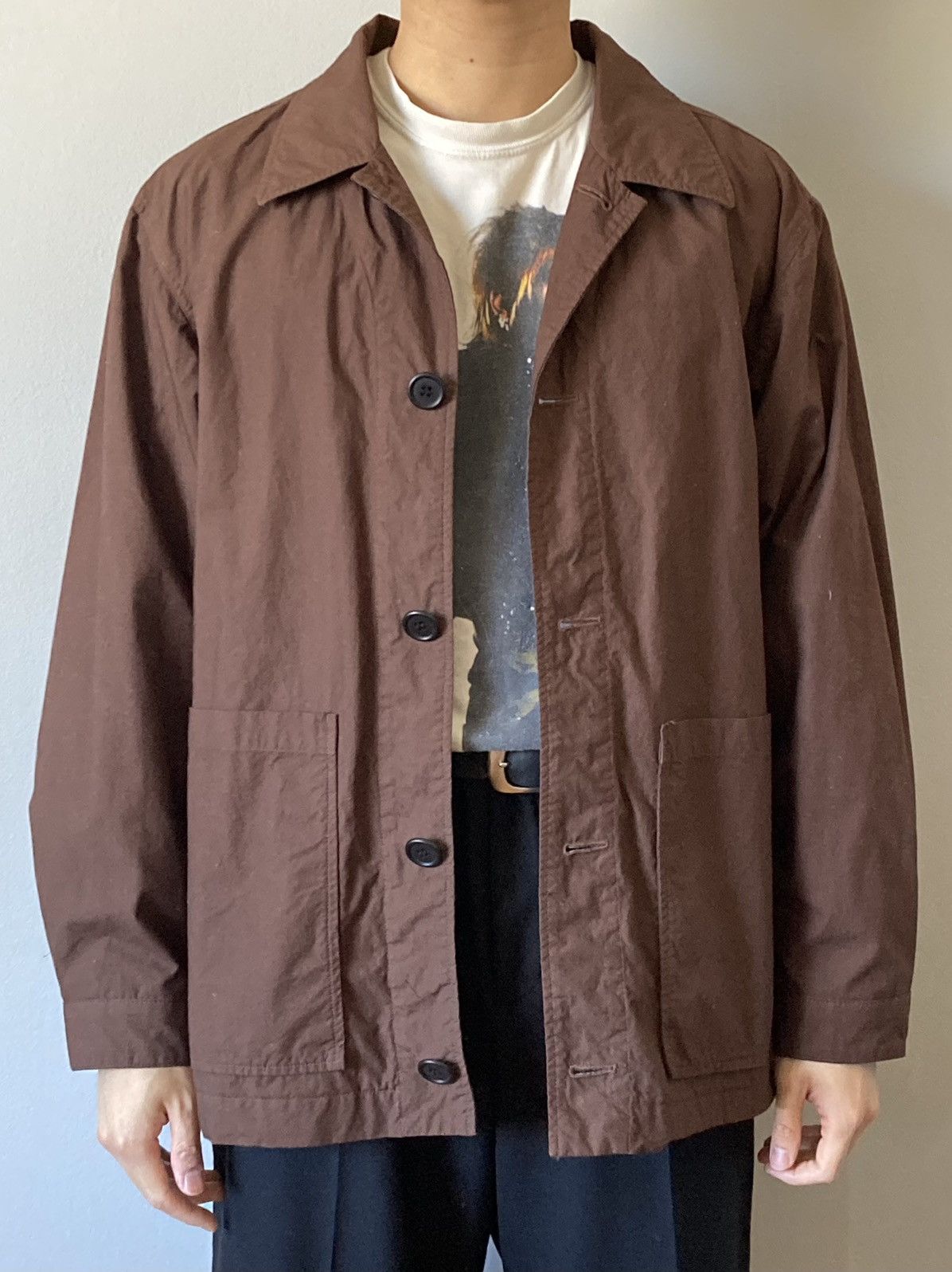 image of James Coward Ganz Jacket - Walnut Double Typewriter in Brown, Men's (Size Medium)
