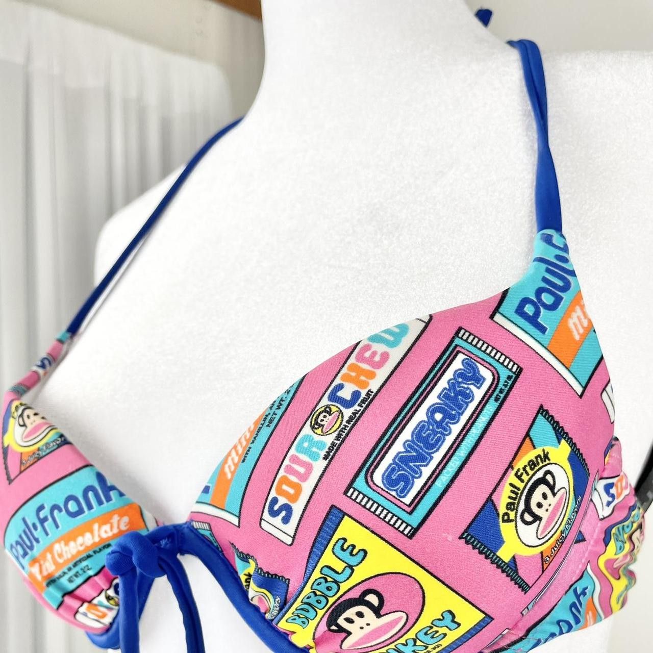 Paul Frank ✩ Paul Frank Julius Bubblegum Candy String Bikini Set ♡ Size S / US 4 / IT 40 - 2 Thumbnail