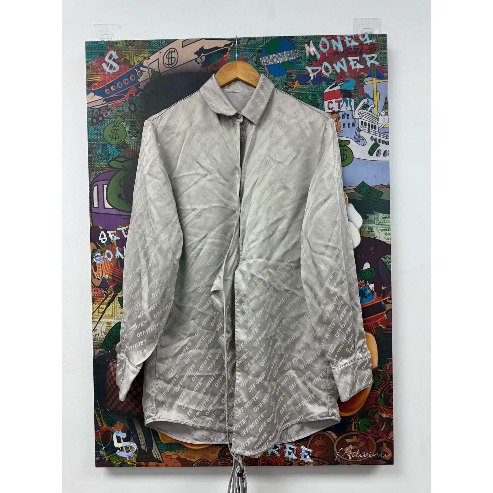 Off-White Off White Silk Cardigan Used OS Size US M / EU 48-50 / 2 - 1 Thumbnail