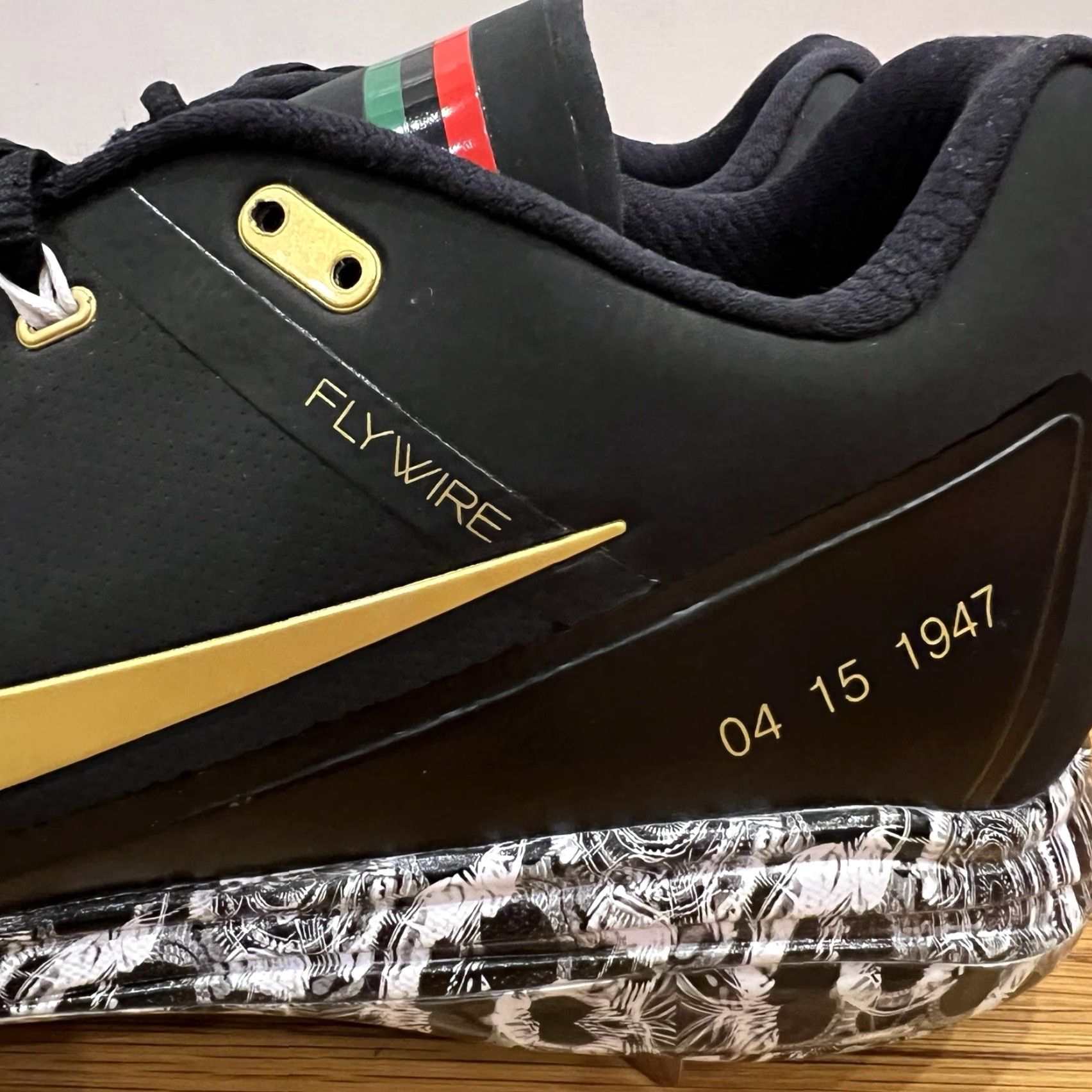 Nike Nike Flywire BHM Black History Month Cleats Mens Size 14 NWOB AO3625-077 Size US 14 / EU 47 - 3 Thumbnail