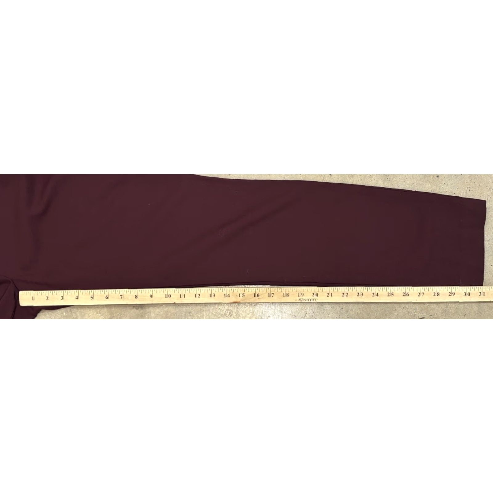 Theory Theory Wool Pants Trousers Women’s 8 Burgundy Straight Leg Career 31x31 Tailored Size 30" / US 8 / IT 44 - 8 Thumbnail