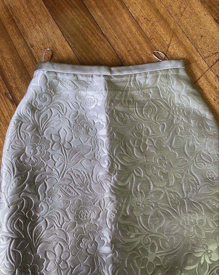 Burberry Prorsum Archive Burberry Prorsum FW14 Runway Floral Jacquard Skirt Size 26" / US 2 / IT 38 - 6 Thumbnail
