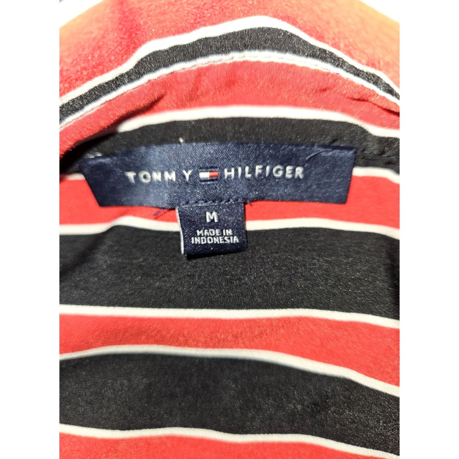 Tommy Hilfiger Tommy Hilfiger Shirt Women's Medium Red Striped Button-Up Long Sleeve Pocket Size M / US 6-8 / IT 42-44 - 4 Thumbnail