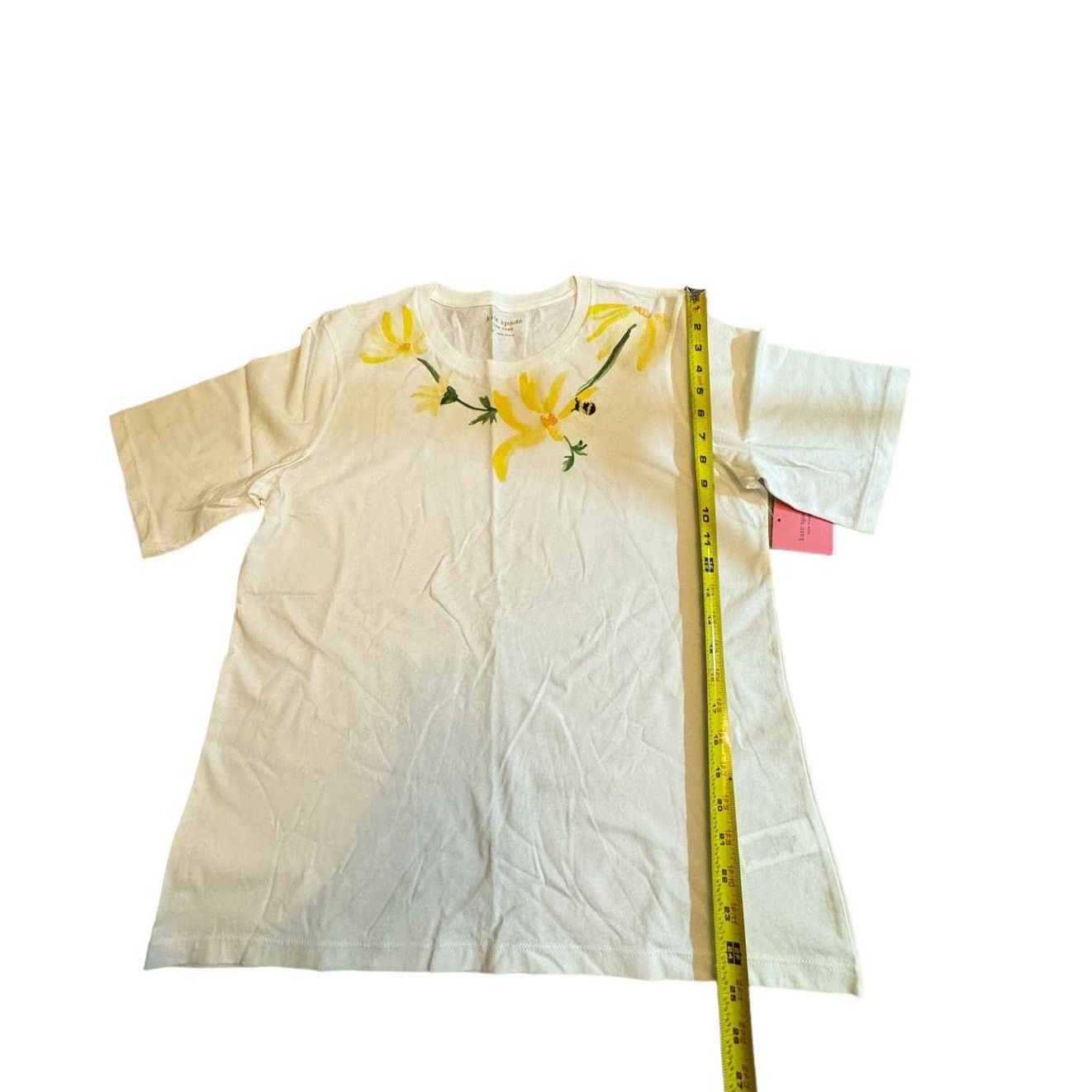 Kate Spade Kate Spade Women Shirt Busy Bee Casual Tee X-L Fresh White Size XL / US 12-14 / IT 48-50 - 6 Thumbnail