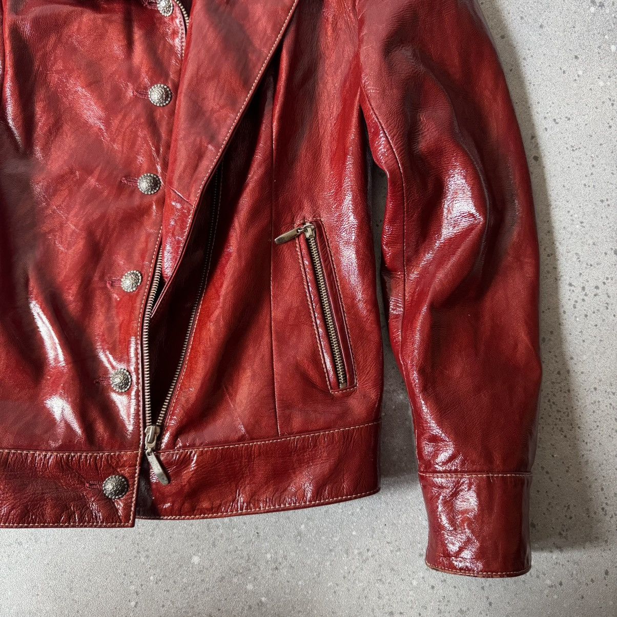 Hysteric Glamour Amazing Vintage Y2K Red Leather Jacket Size S / US 4 / IT 40 - 10 Thumbnail