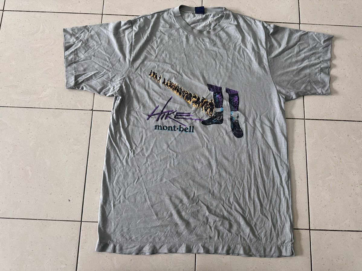 Japanese Brand × Montbell Vintage Mount Bell Hiking T Shirt Size US M / EU 48-50 / 2 - 1 Thumbnail