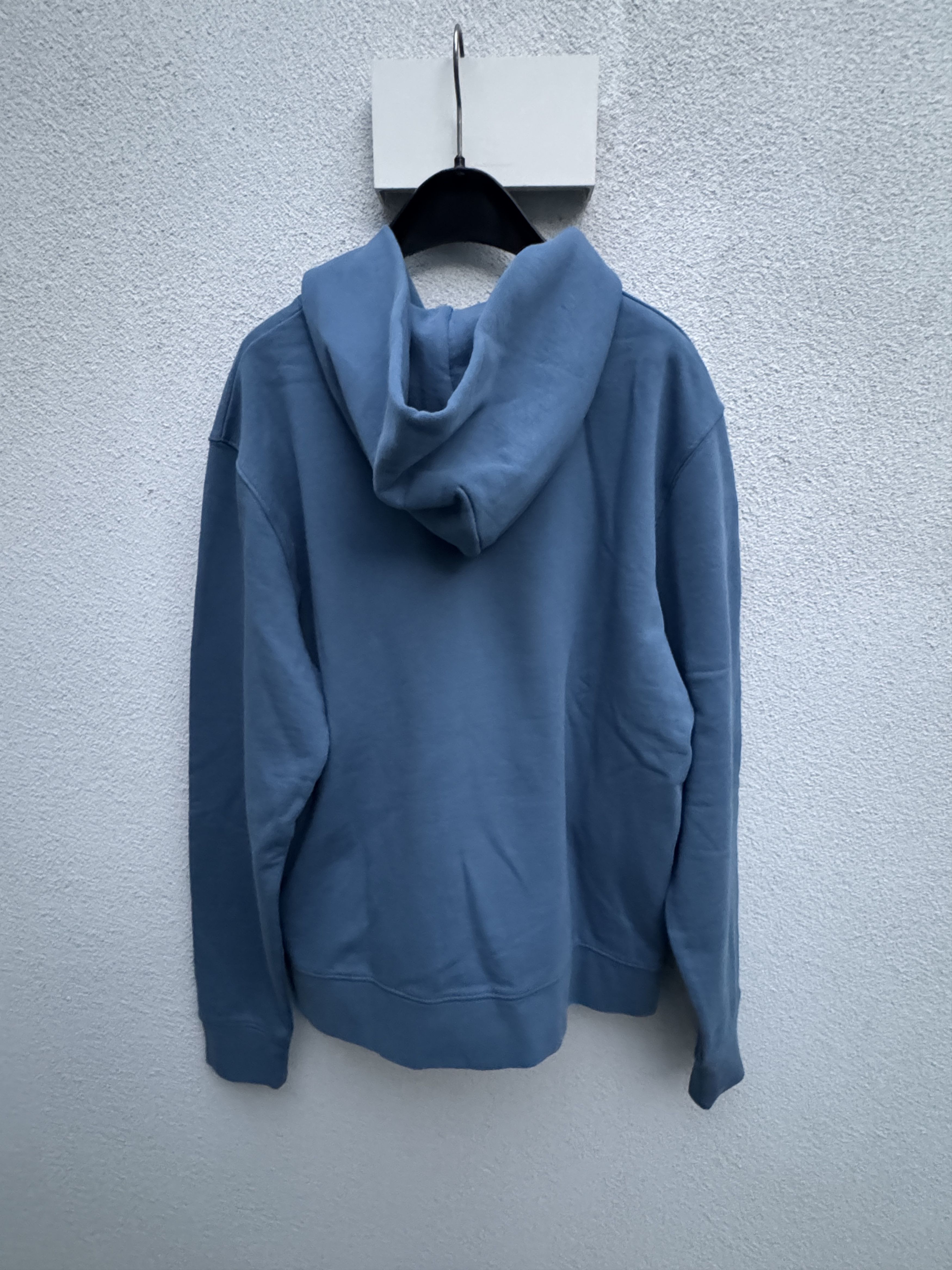Sandro Sandro Paris Blue Cotton Glossy Flower Appliqué Hoodie M Size US M / EU 48-50 / 2 - 3 Thumbnail