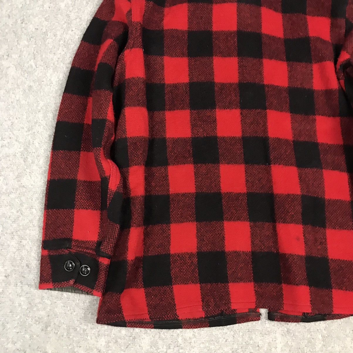 Hudsons Bay × Vintage 80s HUDSON BAY WOOL FLANNEL CHECK ZIPPER JACKET Size US M / EU 48-50 / 2 - 8 Thumbnail