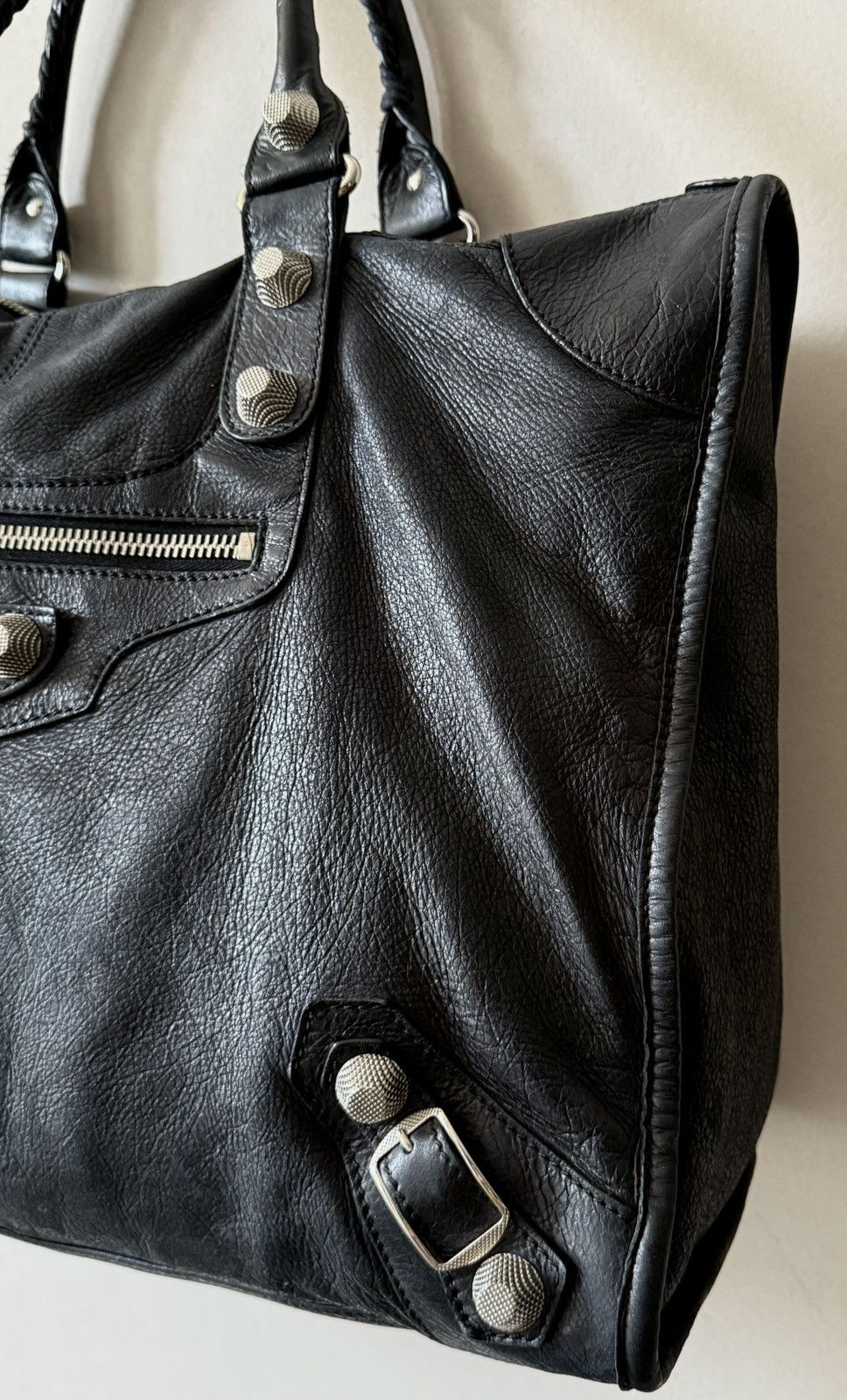 Balenciaga RARE Balenciaga - 2000’s - XL Le City - Lambskin Work Bag Size ONE SIZE - 2 Thumbnail