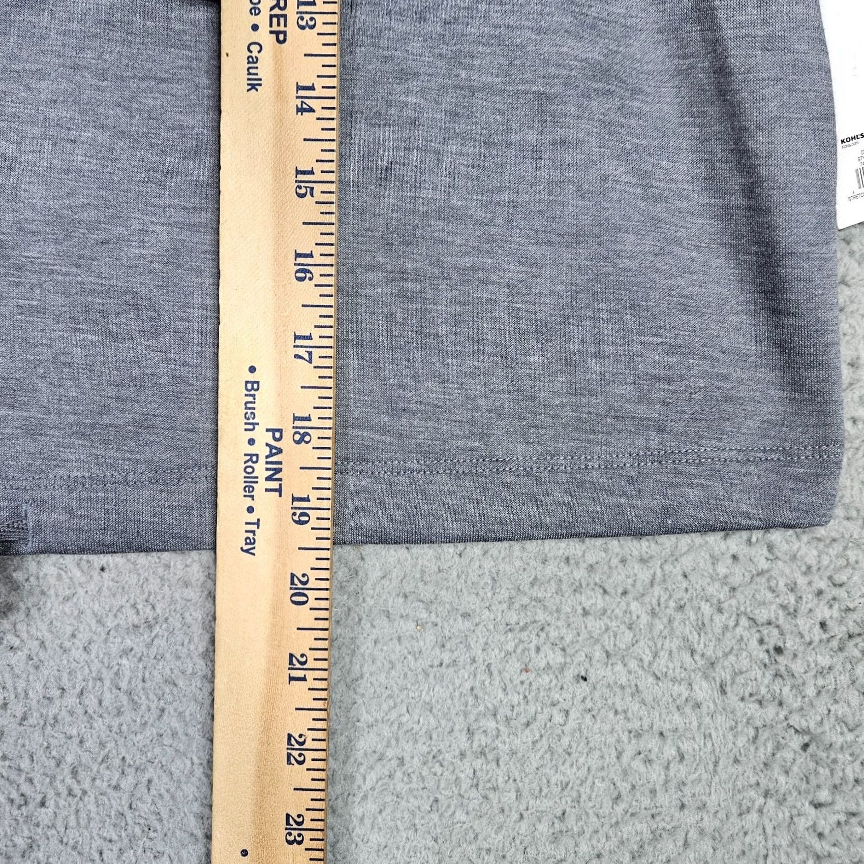Tek Gear TEK GEAR On-the-Go Gear Women's Gray Short Sleeve Cropped Tee Size L Size 36" / US 14 / IT 50 - 3 Thumbnail
