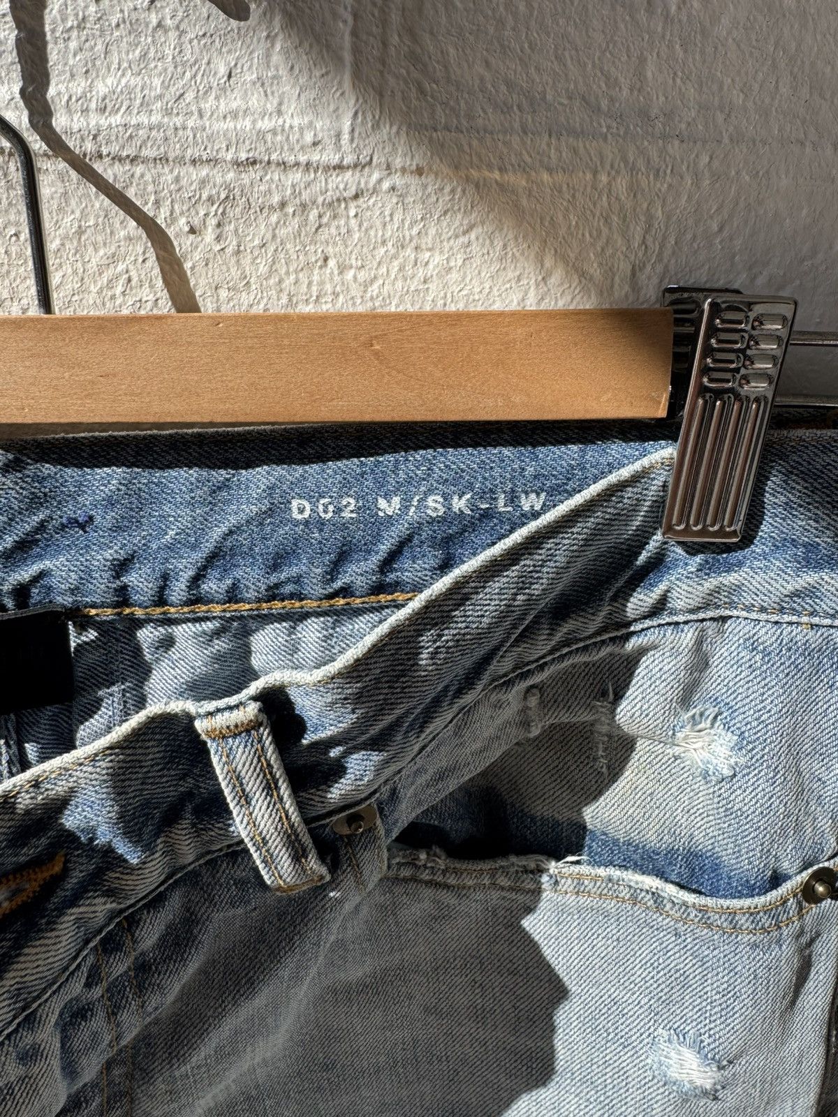 Saint Laurent Paris Saint Laurent Skinny Jean in Light Blue Vintage Denim SS’17 Size US 31 - 5 Thumbnail