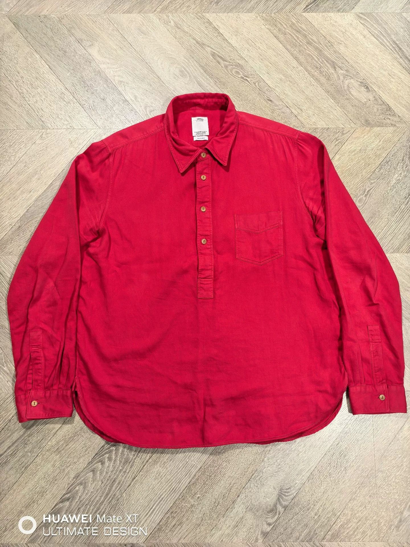 Visvim visvim red long sleeve baseball shirt Size US M / EU 48-50 / 2 - 1 Thumbnail