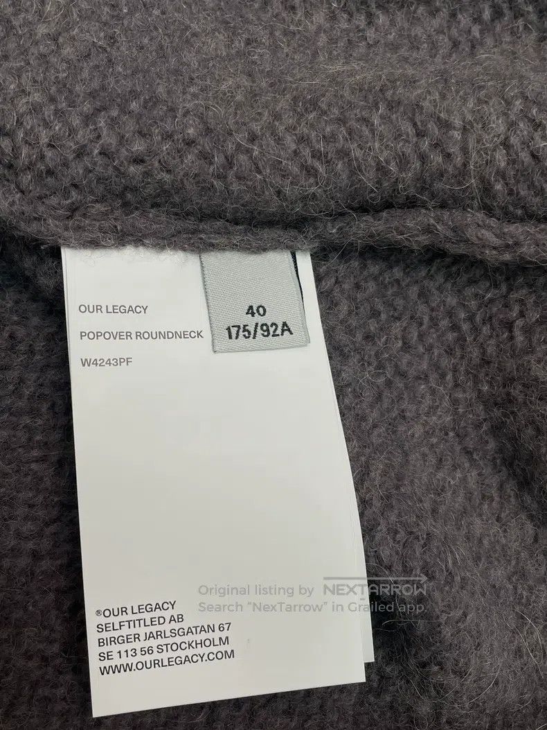Our Legacy Our Legacy Grey sweater Size S / US 4 / IT 40 - 3 Thumbnail