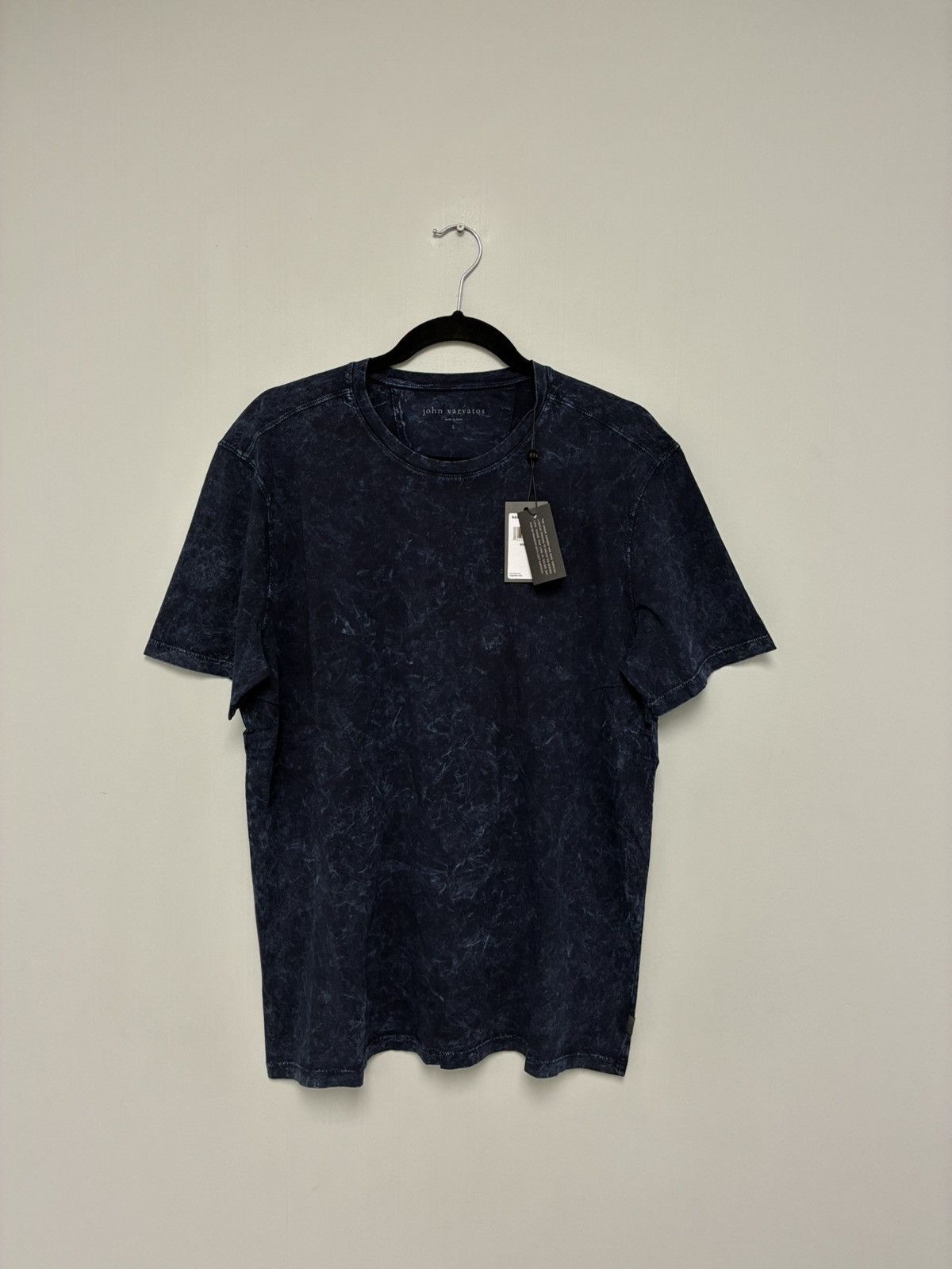John Varvatos Blue Abstract Marble Cotton tee Size large Size US L / EU 52-54 / 3 - 2 Thumbnail