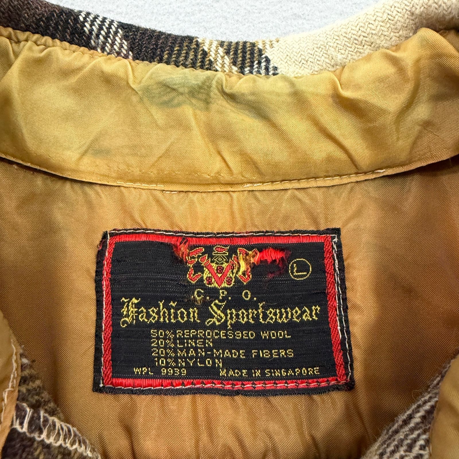 Vintage Vintage CPO Fashion Sportswear Flannel Shirt Large Brown Size US L / EU 52-54 / 3 - 5 Thumbnail