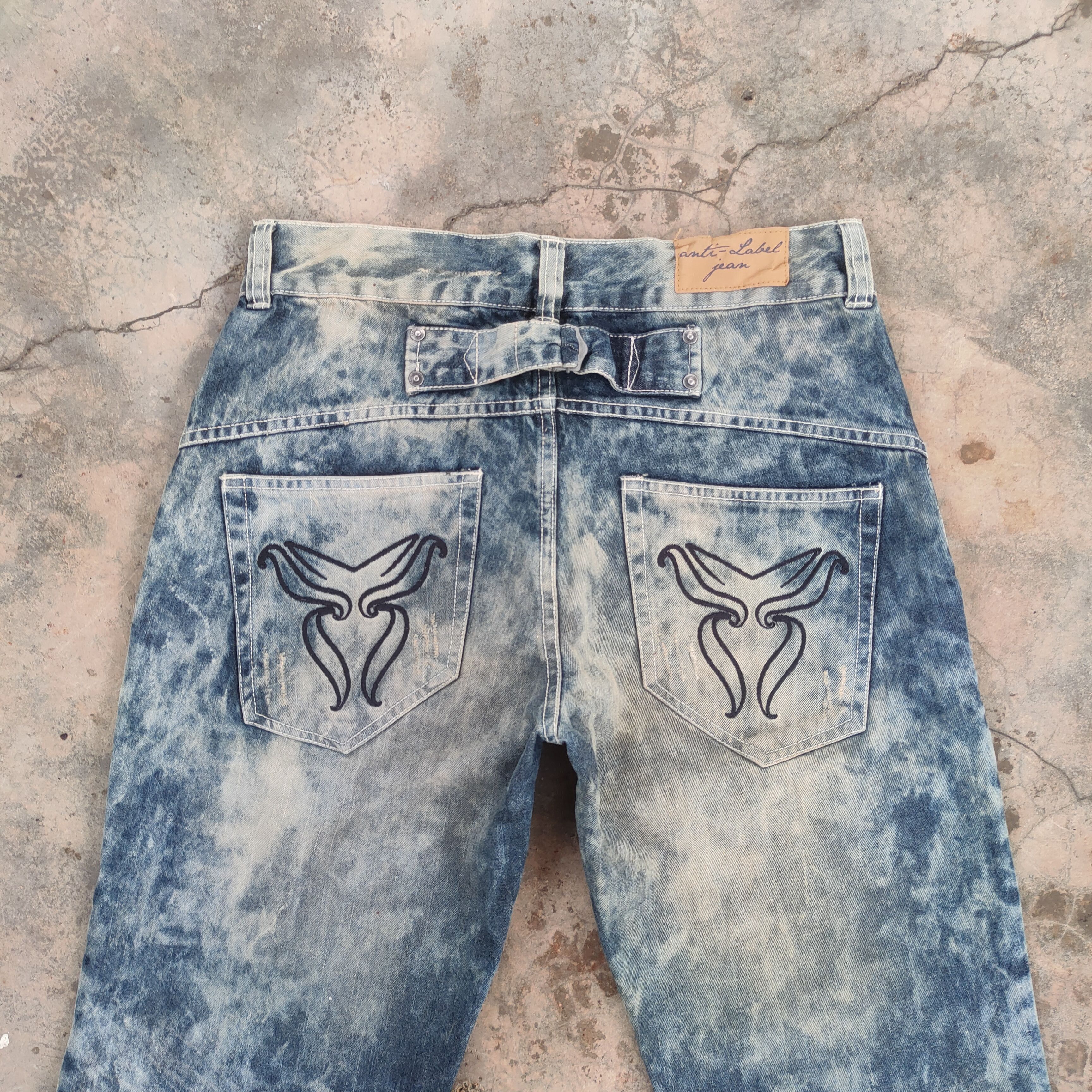Japanese Brand × Jean × Vintage W31 VINTAGE ANTI LABEL JEANS FADED DENIM PANTS Size US 31 - 11 Thumbnail