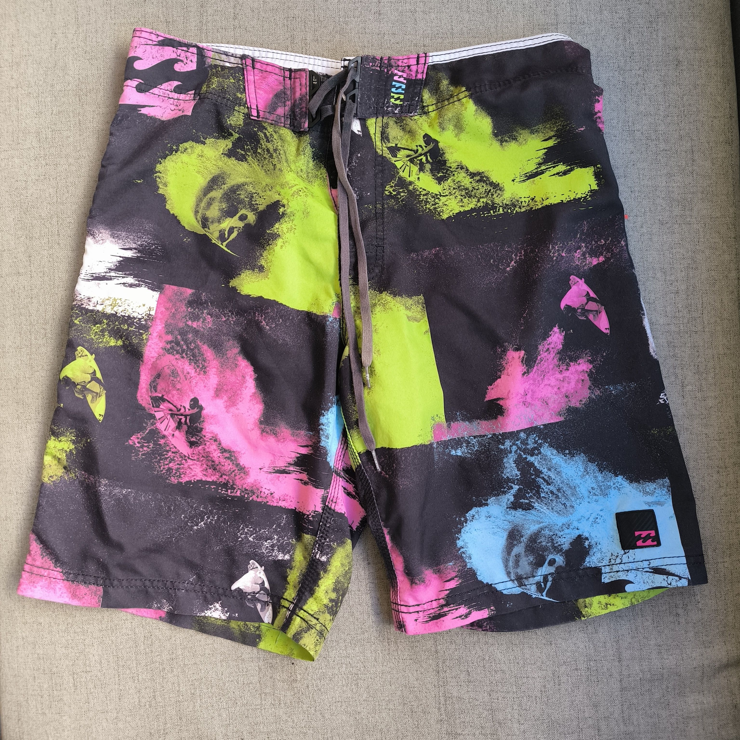 Billabong Billabong Y2K Neon Surf Board Shorts Men’s Swim Shorts Size US 32 / EU 48 - 1 Thumbnail