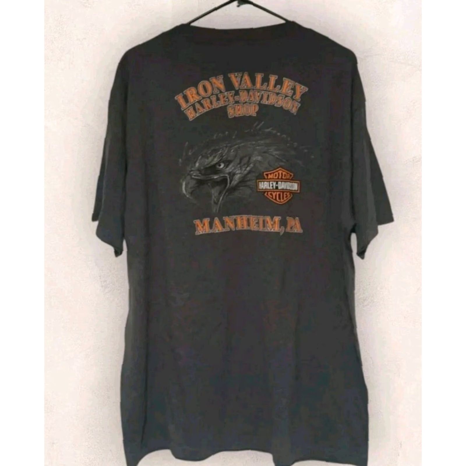 Harley Davidson VINTAGE Harley-Davidson Tribal T-shirt Mens Double-Sided Size XL Gray 2000s Eagle Theme Short Sleeve T-Shirt Size US XL / EU 56 / 4 - 7 Thumbnail