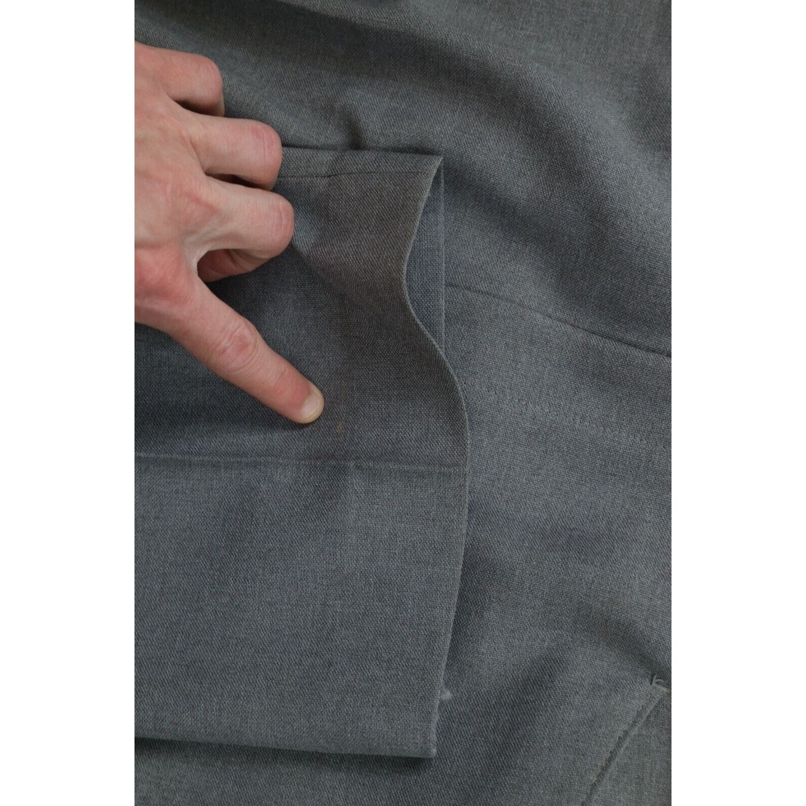 Vintage Vintage 70s S2 Piece Knit Suit Bell Bottoms Wedding Size 42R - 15 Thumbnail