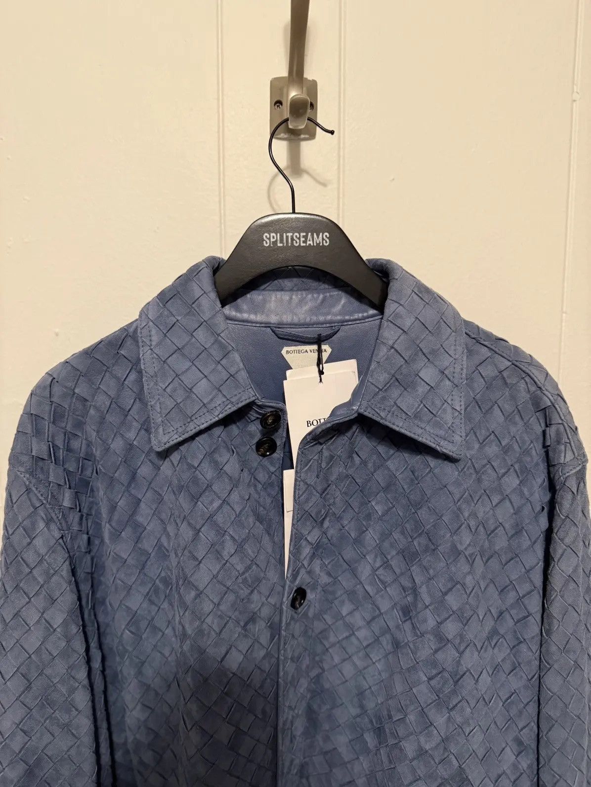 Bottega Veneta Intrecciato Leather Overshirt Size US L / EU 52-54 / 3 - 3 Thumbnail