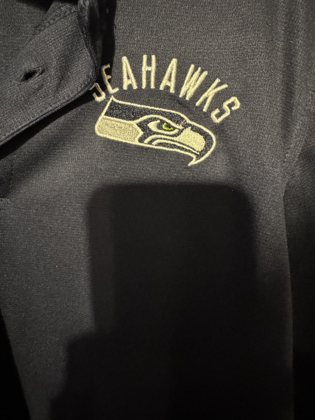 NFL Seattle Seahawks Logo S/S Polo Men Size L Blue Size US L / EU 52-54 / 3 - 4 Thumbnail