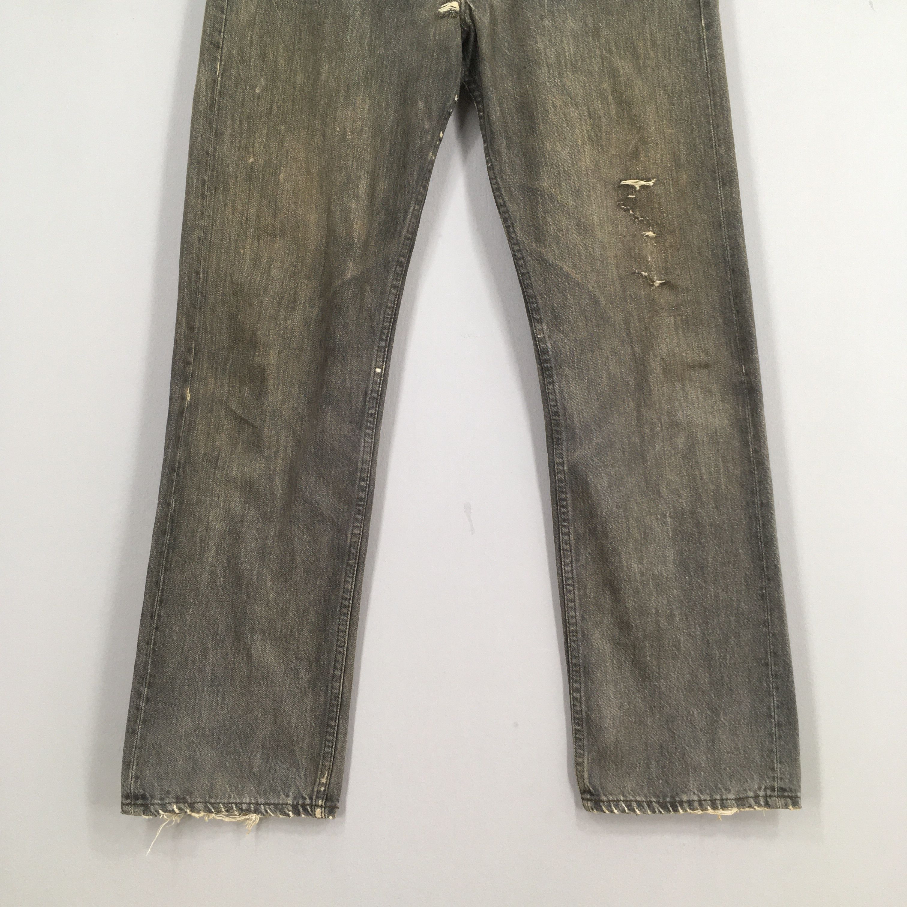 Levi's Size 31x29 Vintage 90s Levi's 501 Black Jeans S1375 Size US 31 - 4 Thumbnail