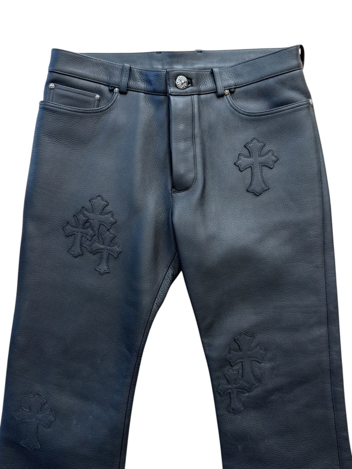 Chrome Hearts Chrome Hearts Flooded 20 Patch Leather Pants Size US 34 / EU 50 - 5 Thumbnail