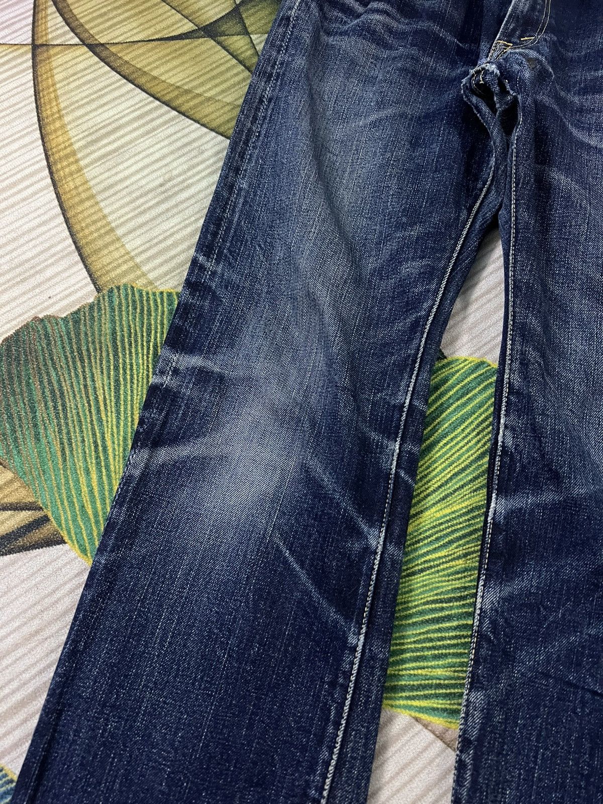 Japanese Brand × The Flat Head × Vintage VINTAGE THE FLAT HEAD DISTRESSED SELVEDGE JEANS Size US 29 - 4 Thumbnail