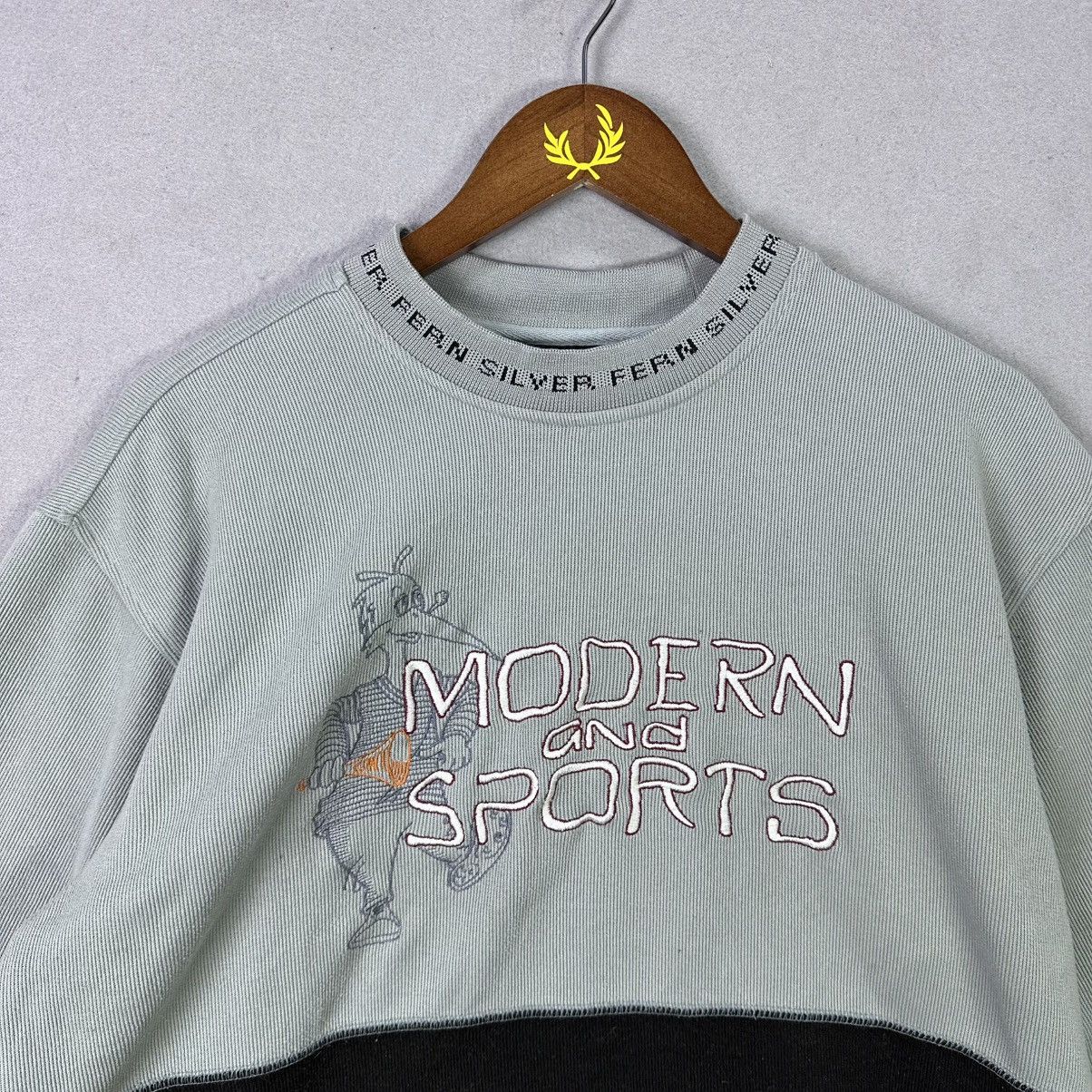 Vintage Vintage Silver Fern New Zealand Modern Sports Sweatshirt Size US M / EU 48-50 / 2 - 2 Thumbnail