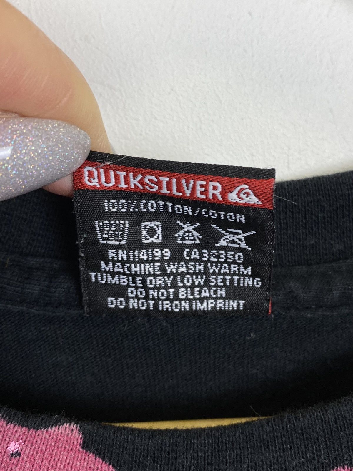 Quiksilver Vintage Y2K Quiksilver Mulit-Logo Faded Tee Men Size L Black Size US L / EU 52-54 / 3 - 5 Thumbnail