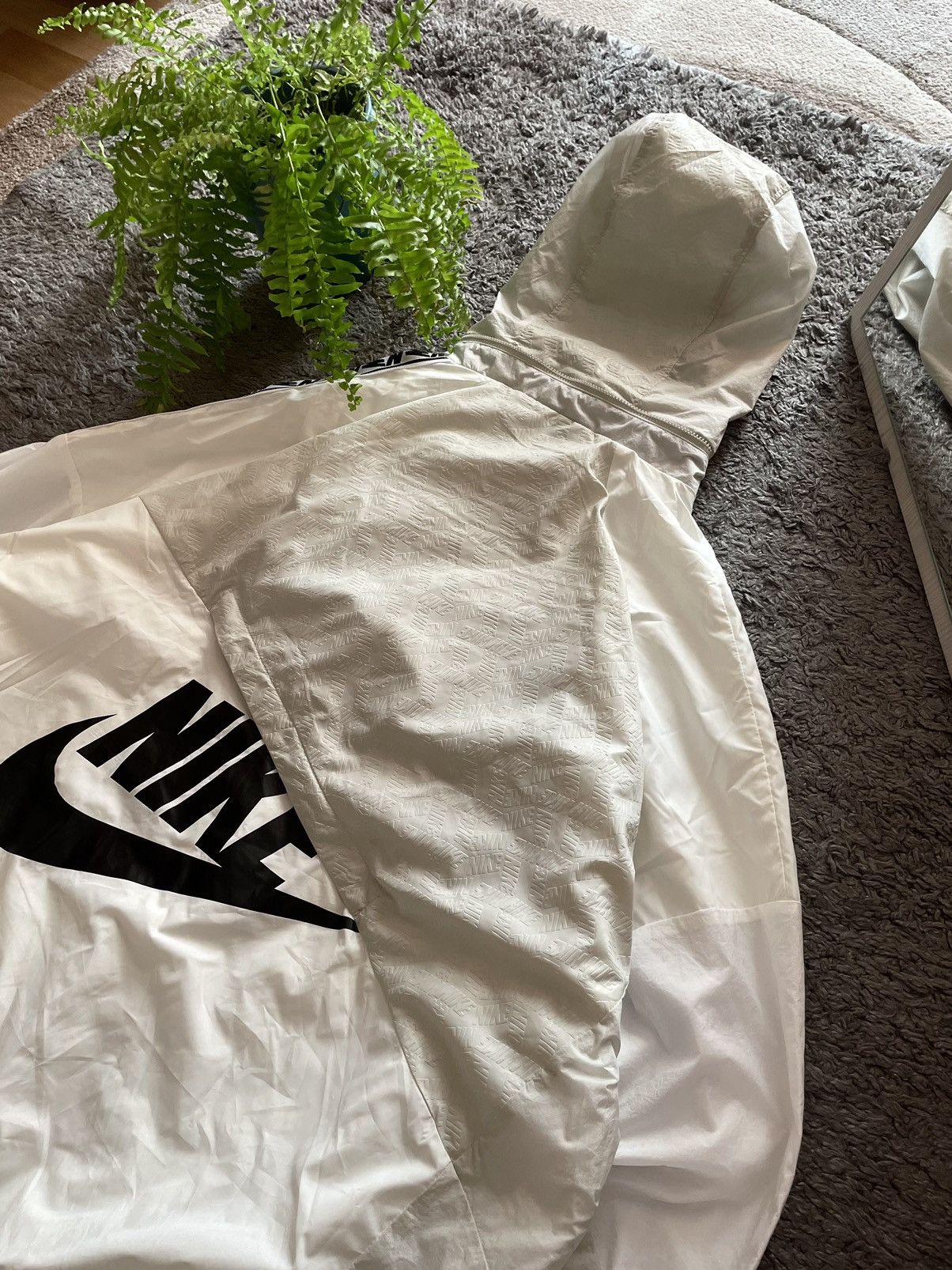 Nike × Vintage Nike Anorak Light Jacket Streetwear Oversize Big Logo Rare Size US L / EU 52-54 / 3 - 4 Thumbnail