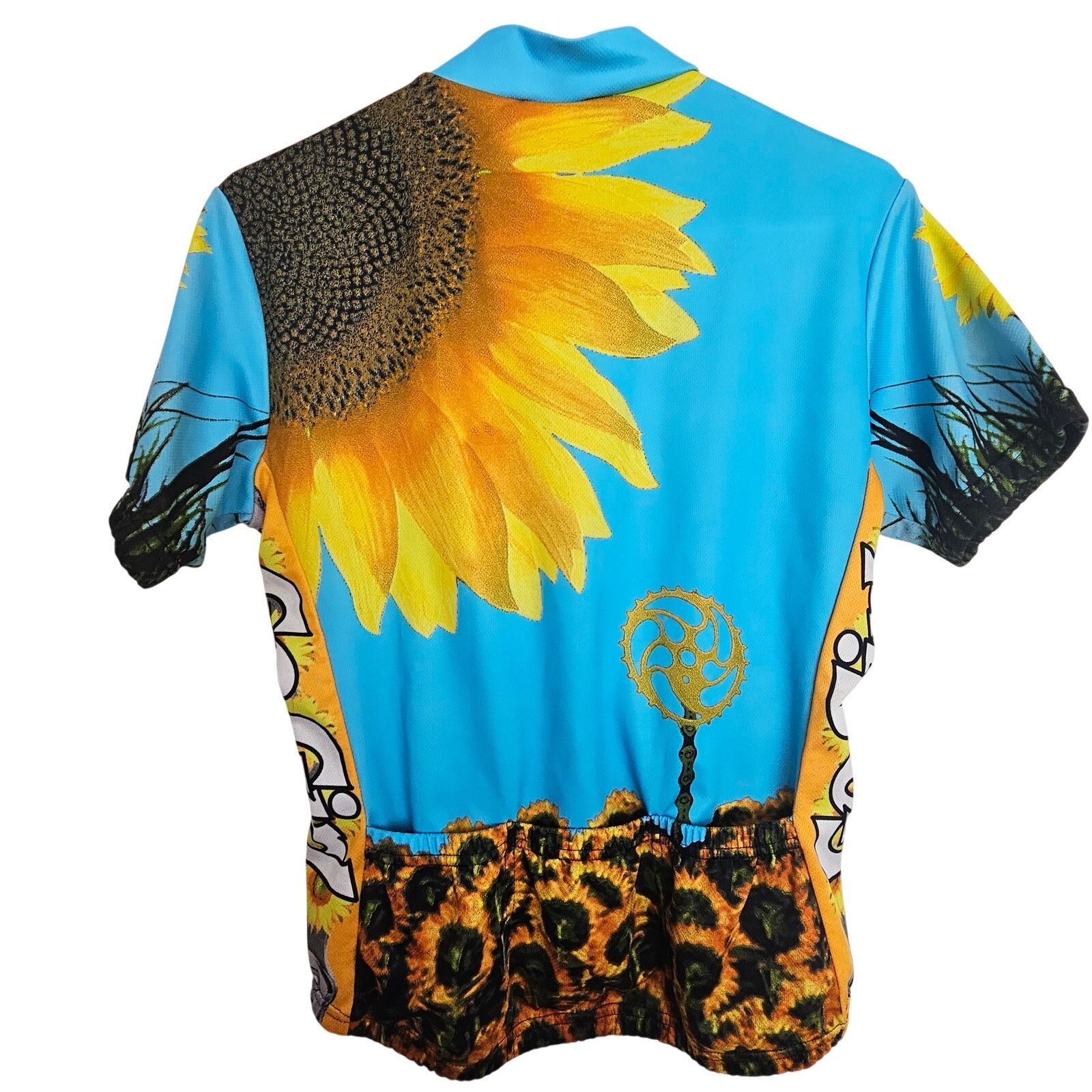 130 World World Jerseys Womens Sunflower Bike Shirt Size L Cycling Size L / US 10 / IT 46 - 7 Thumbnail