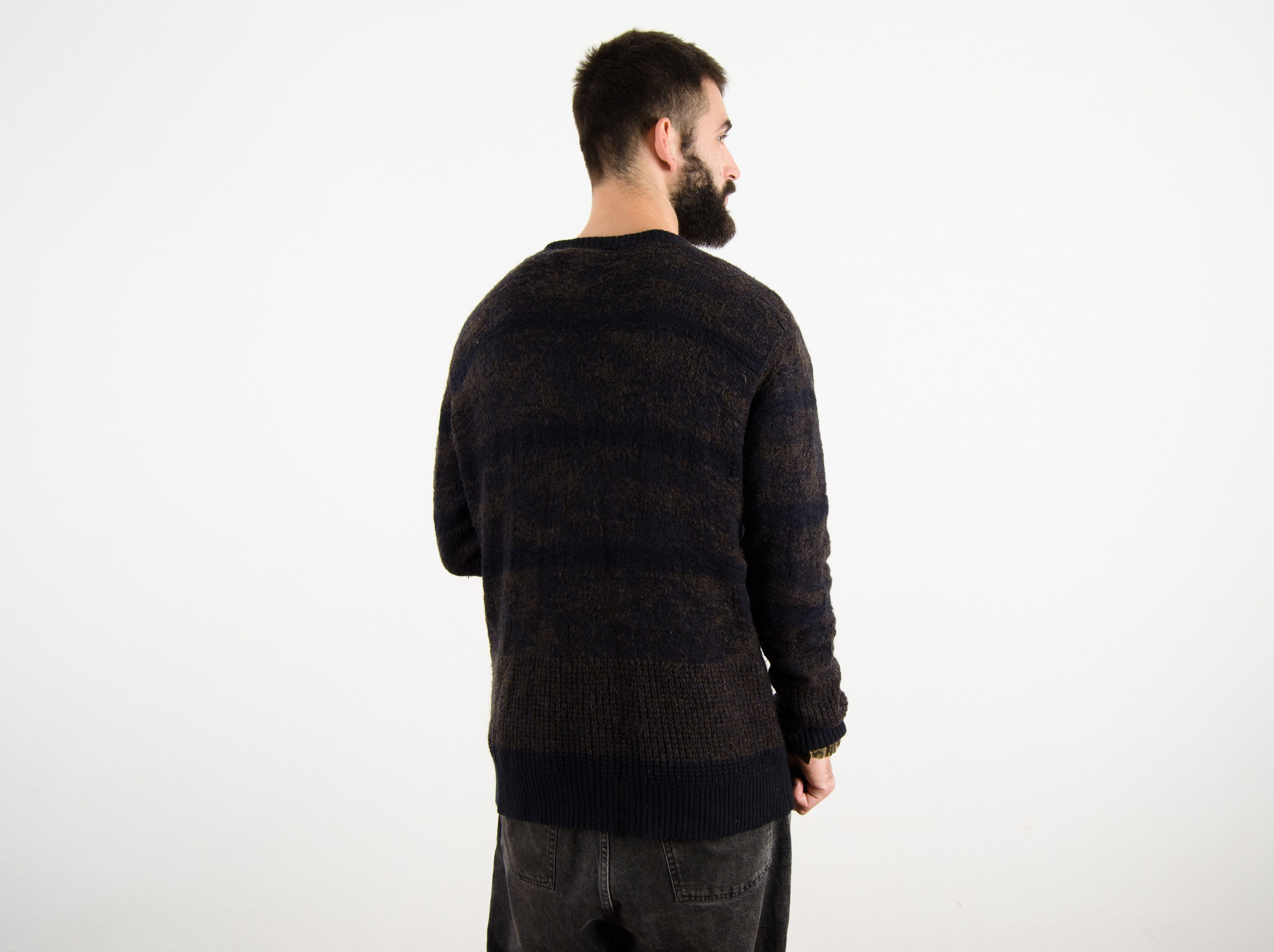 Allsaints AllSaints Hikaru Wool Alpaca Camo Bomber Sweater Size US L / EU 52-54 / 3 - 3 Thumbnail