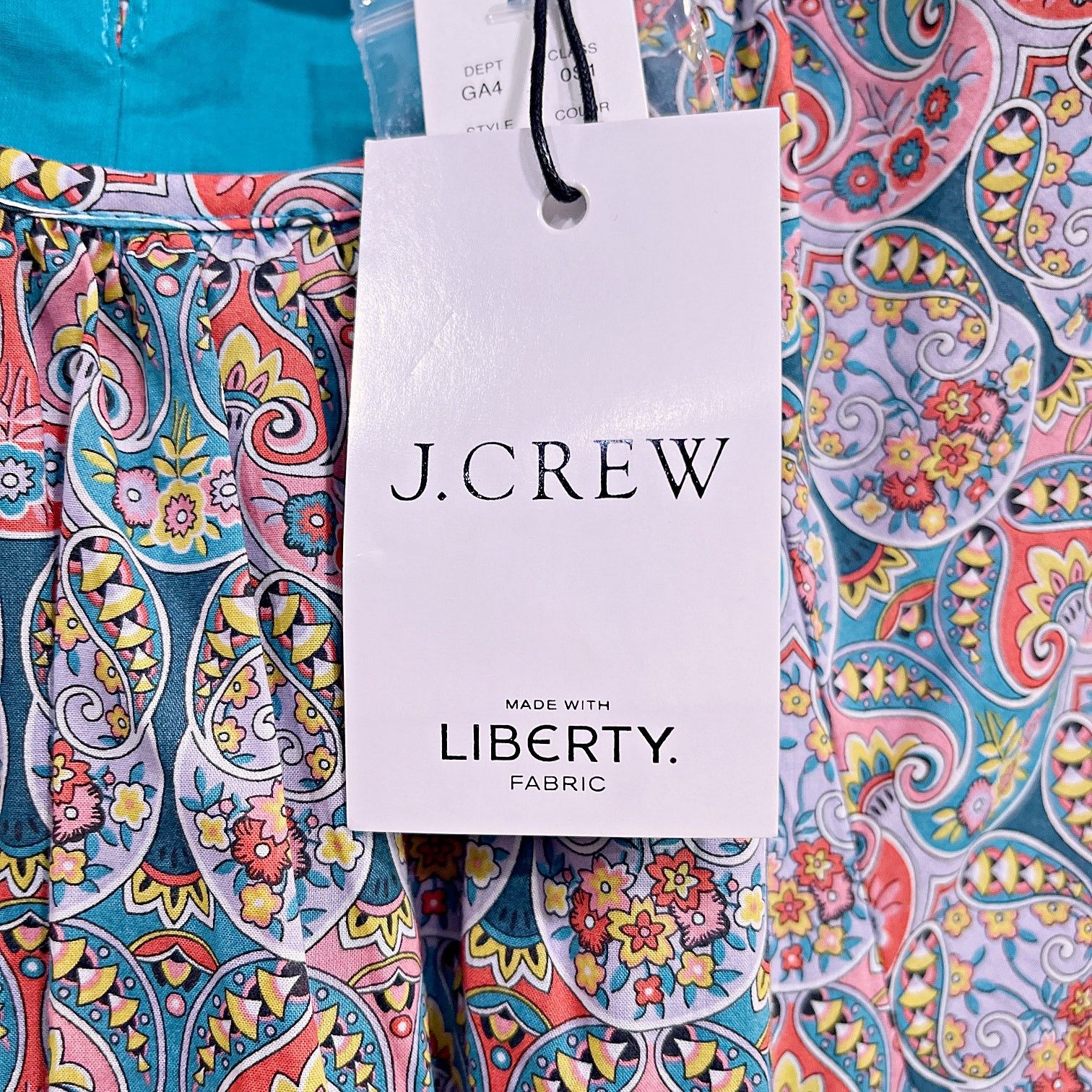 J.Crew J Crew Side Cutout Dress Liberty Giorgia Duke Womens 0 Size XS / US 0-2 / IT 36-38 - 8 Thumbnail