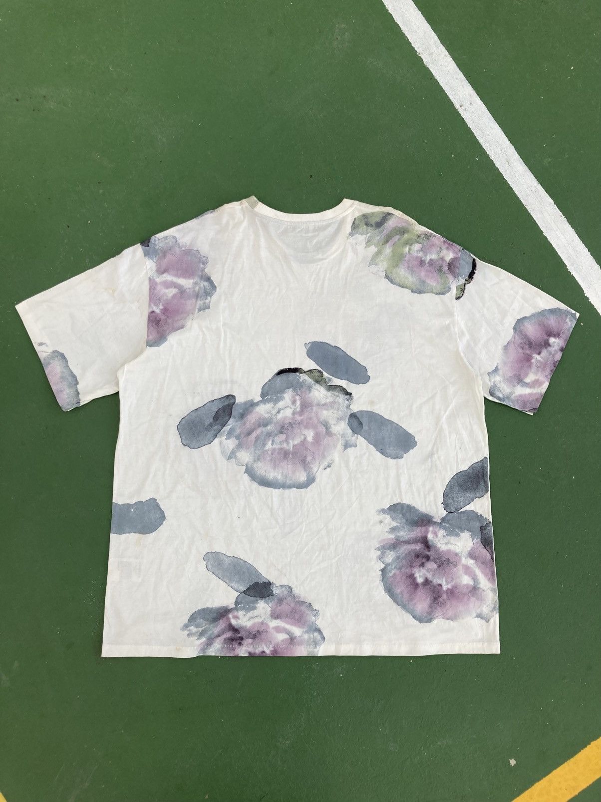 Acne Studios Acne Studios BESS MERCI PRT PAW13 Flowe Print oversize tee Size US M / EU 48-50 / 2 - 2 Thumbnail