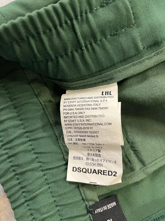 Designer × Dsquared2 × Vintage SS2016 DSquared2 Green Cargo Short Size US 39 - 7 Thumbnail