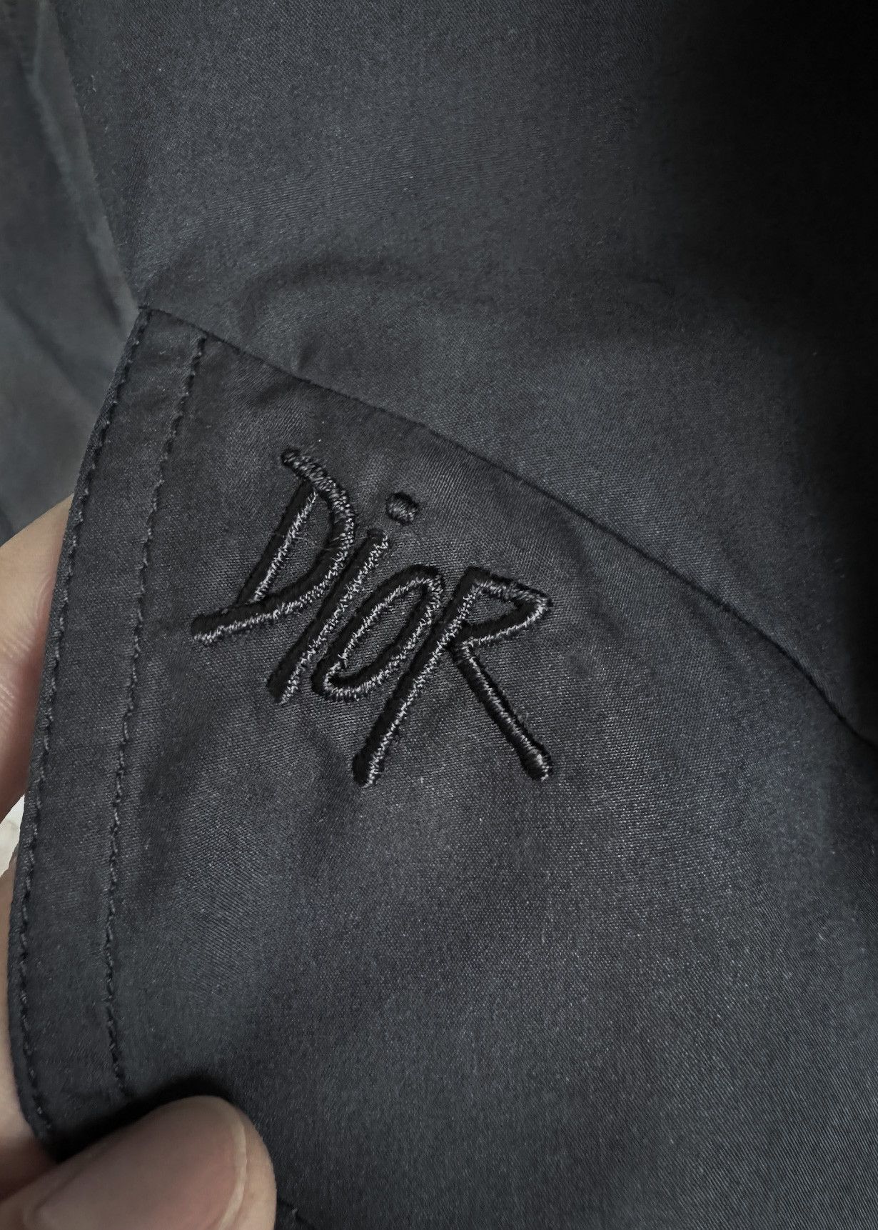 Dior × Stussy Dior Shaw Stussy Logo Print Black Parka Jacket Size US XS / EU 42 / 0 - 8 Thumbnail