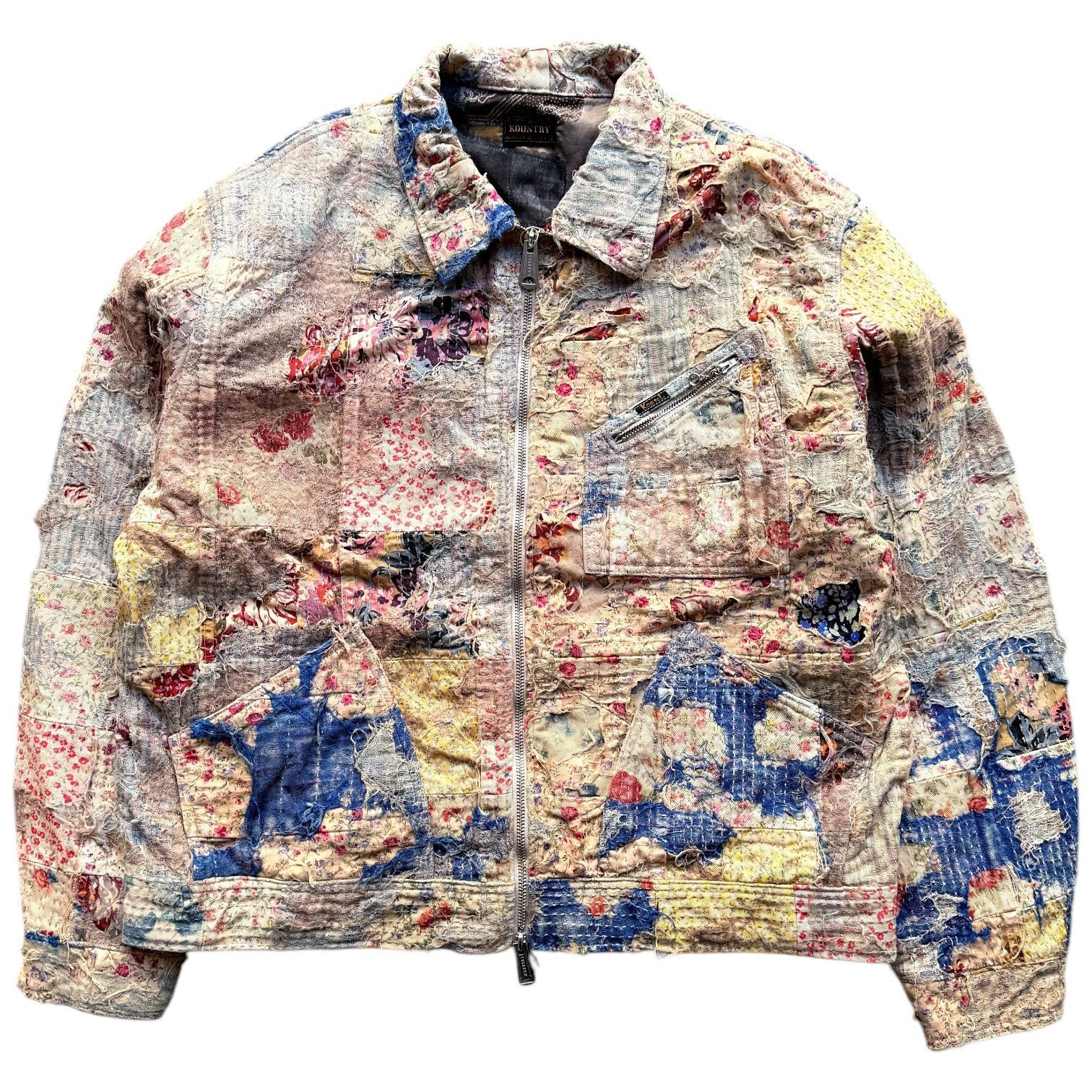 Kapital Kountry Champetre Boro Zip Up Jacket (Virgin Maria) Size US M / EU 48-50 / 2 - 2 Thumbnail