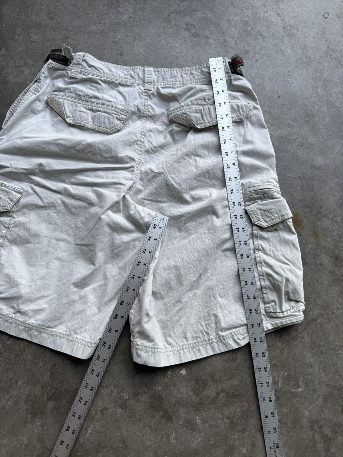 Old Navy Vintage 90’s/00’s Old Navy White Baggy Cargo Shorts Size US 30 / EU 46 - 6 Thumbnail