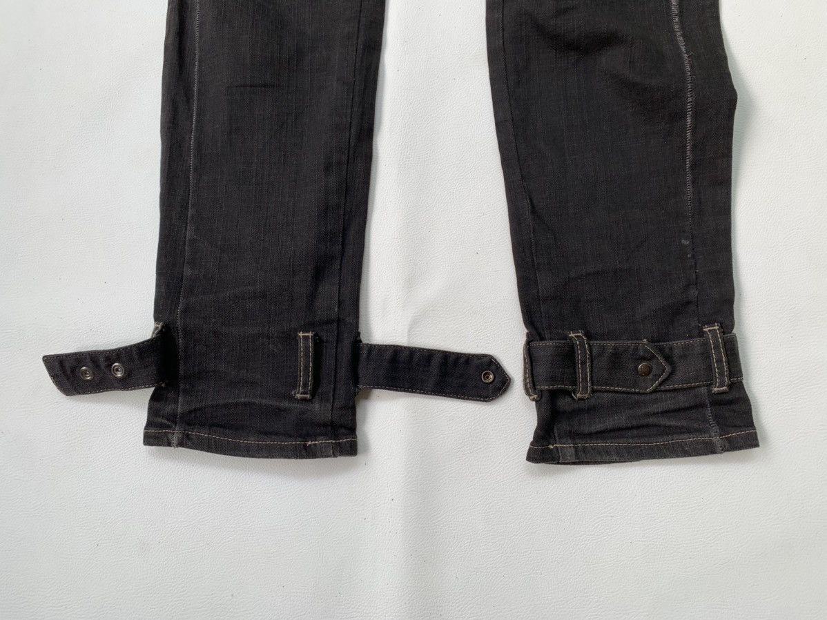 PPFM 2000s PPFM Bikers Multi Zipper Denim Jeans Size US 34 / EU 50 - 4 Thumbnail