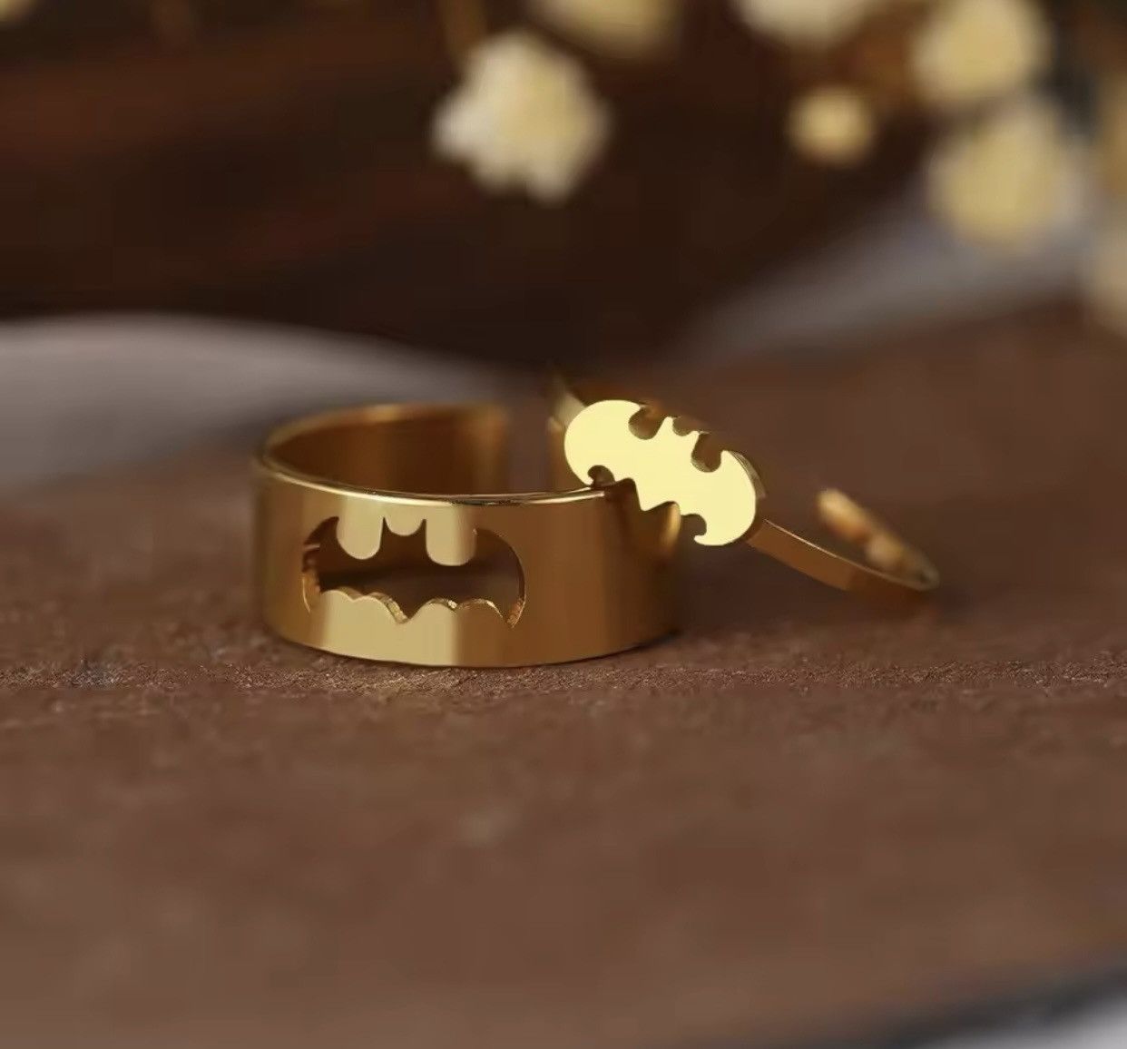 Jewelry 2 PCS Gothic Couple Ring Set Size ONE SIZE - 3 Thumbnail