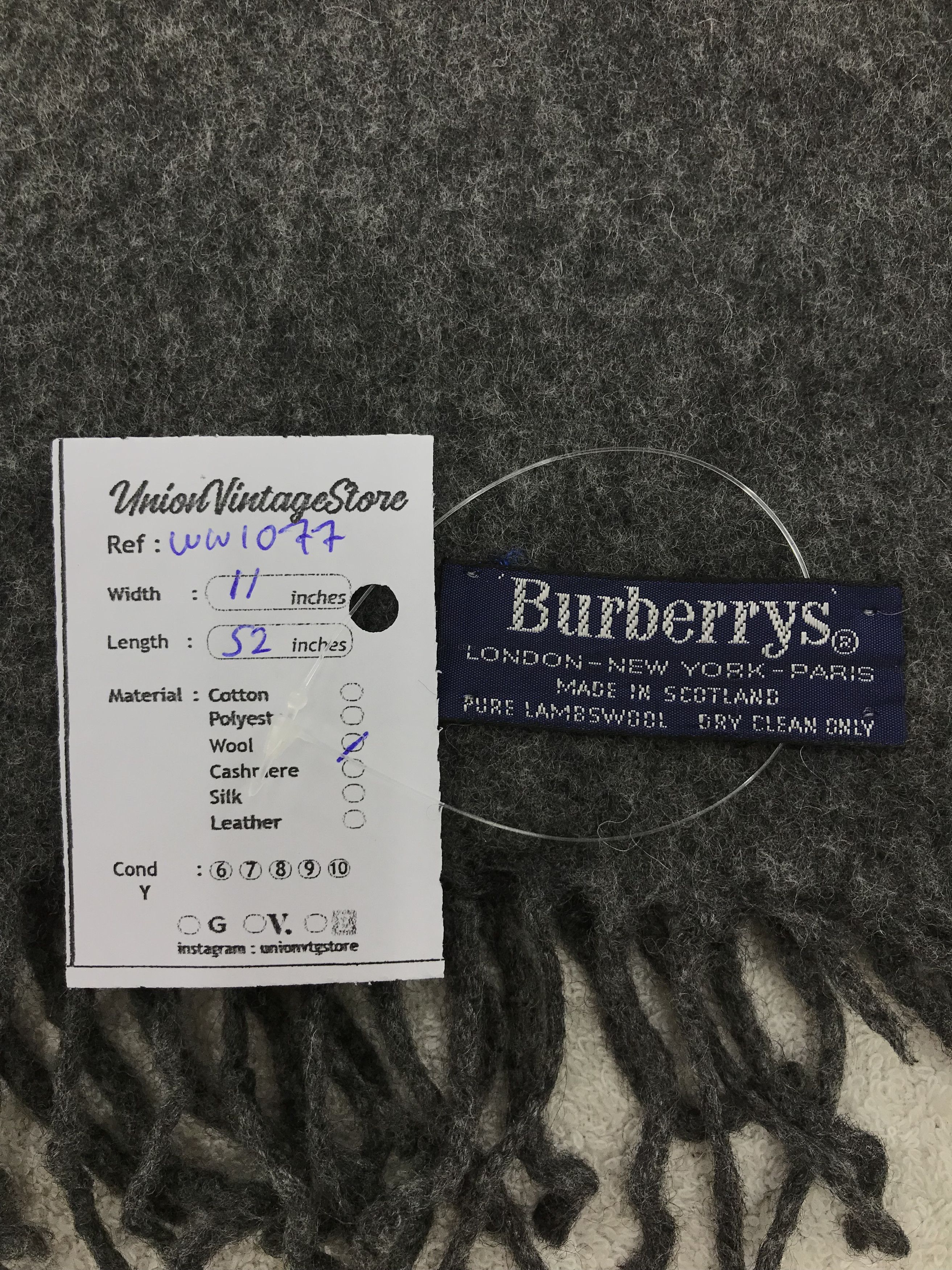 Burberry × Vintage Burberry Scarf / Muffler / Neckwear - WW1077 Size ONE SIZE - 5 Thumbnail