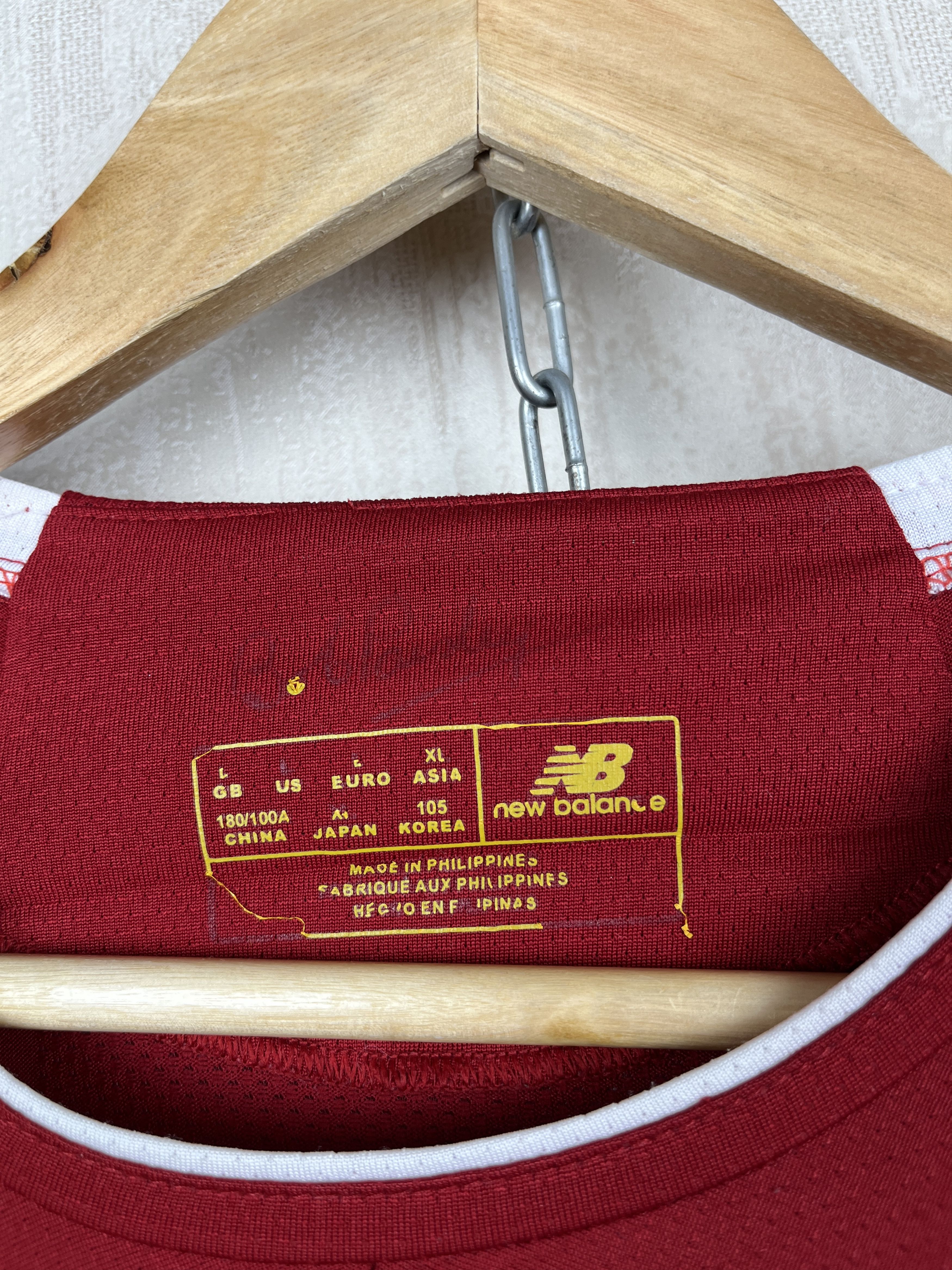 New Balance Liverpool FC 2019 - 2020 Home Football Shirt Soccer Jersey Size US L / EU 52-54 / 3 - 9 Thumbnail